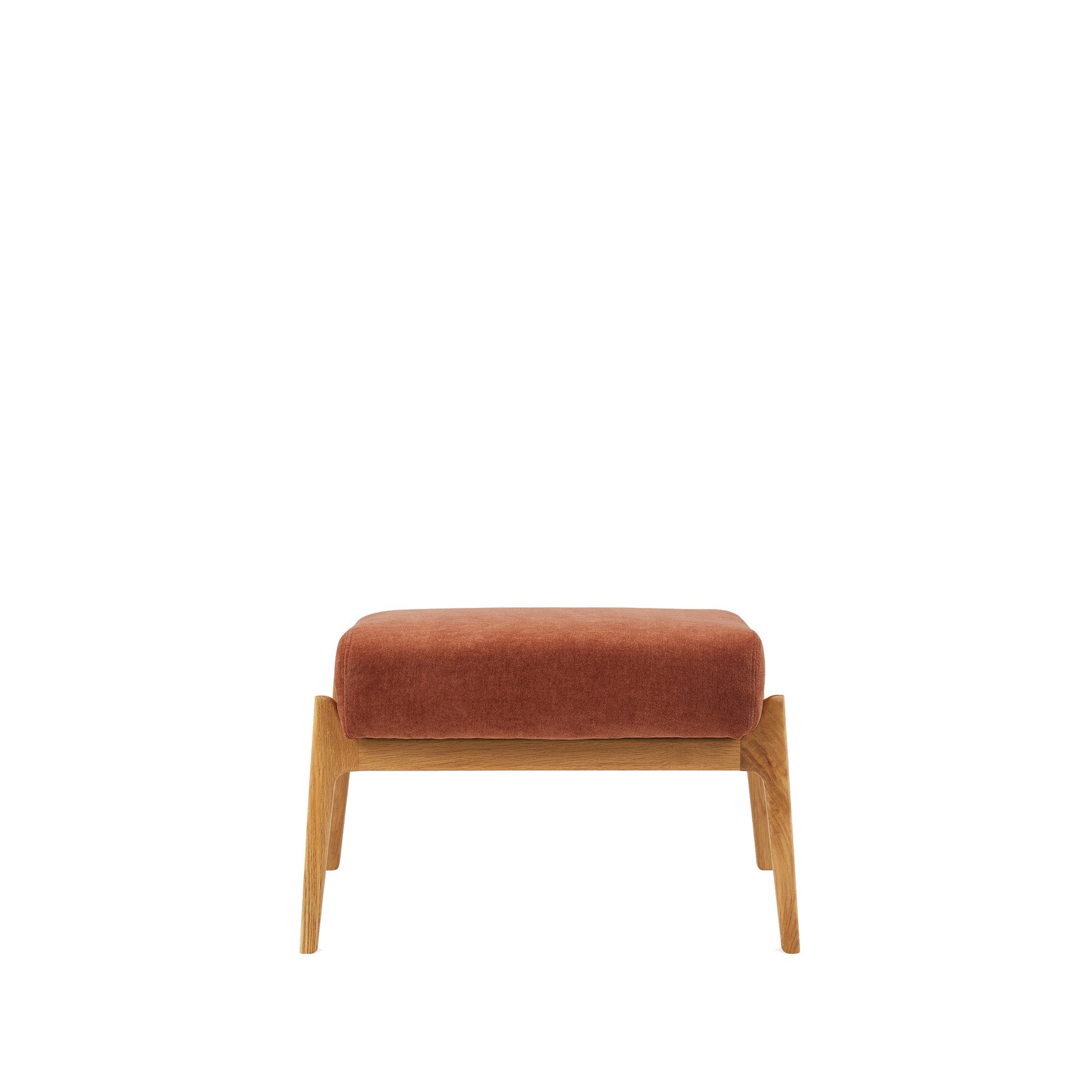 Arna Fabric Foot Stool Rust