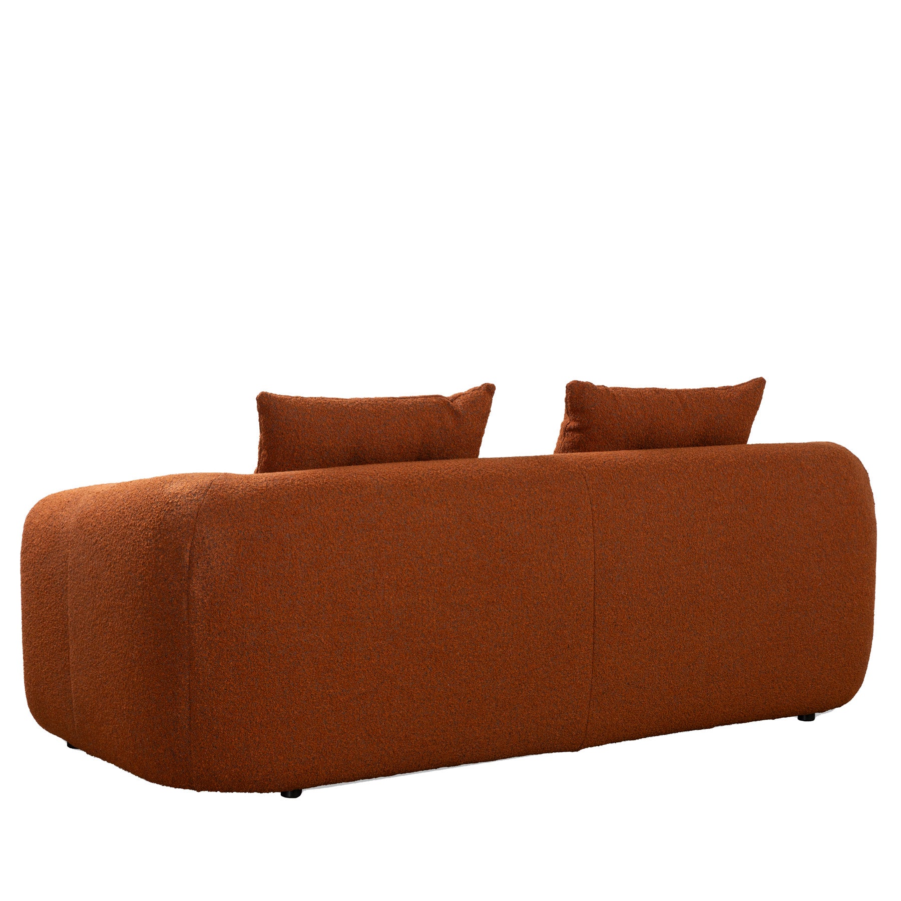 Kurva 3 Seat Sofa Burnt Orange