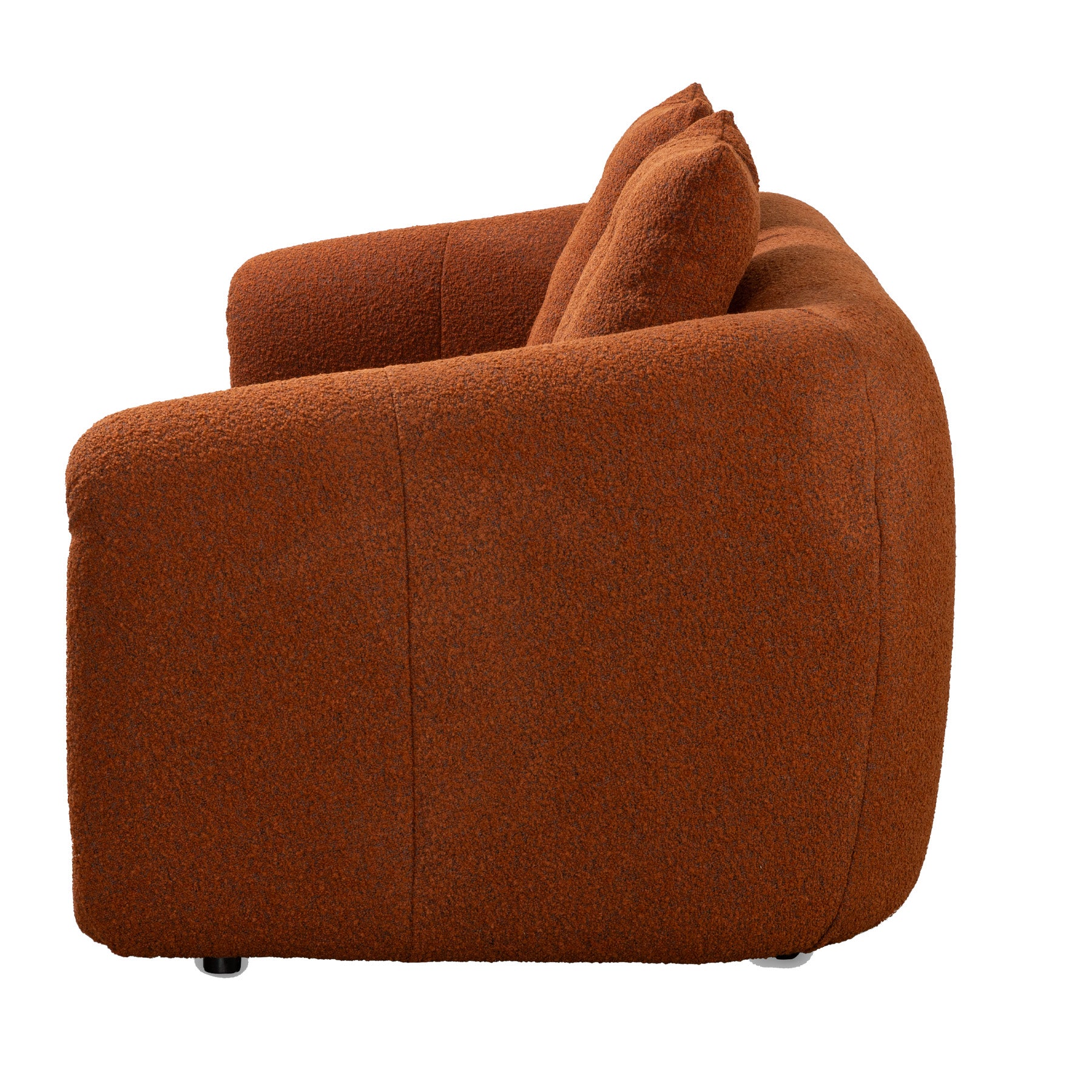 Kurva 3 Seat Sofa Burnt Orange