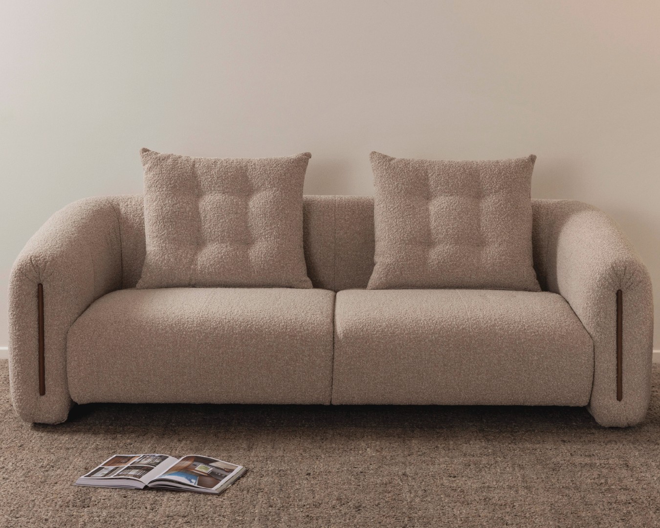 Kurva 3 Seat Sofa Soft Truffle