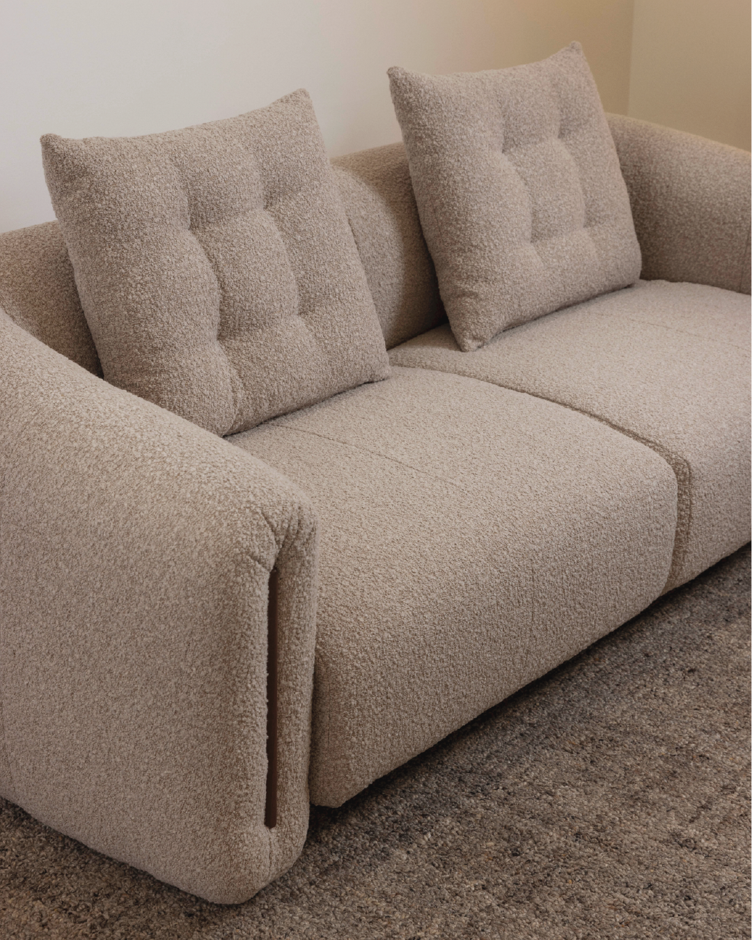 Kurva 3 Seat Sofa Soft Truffle