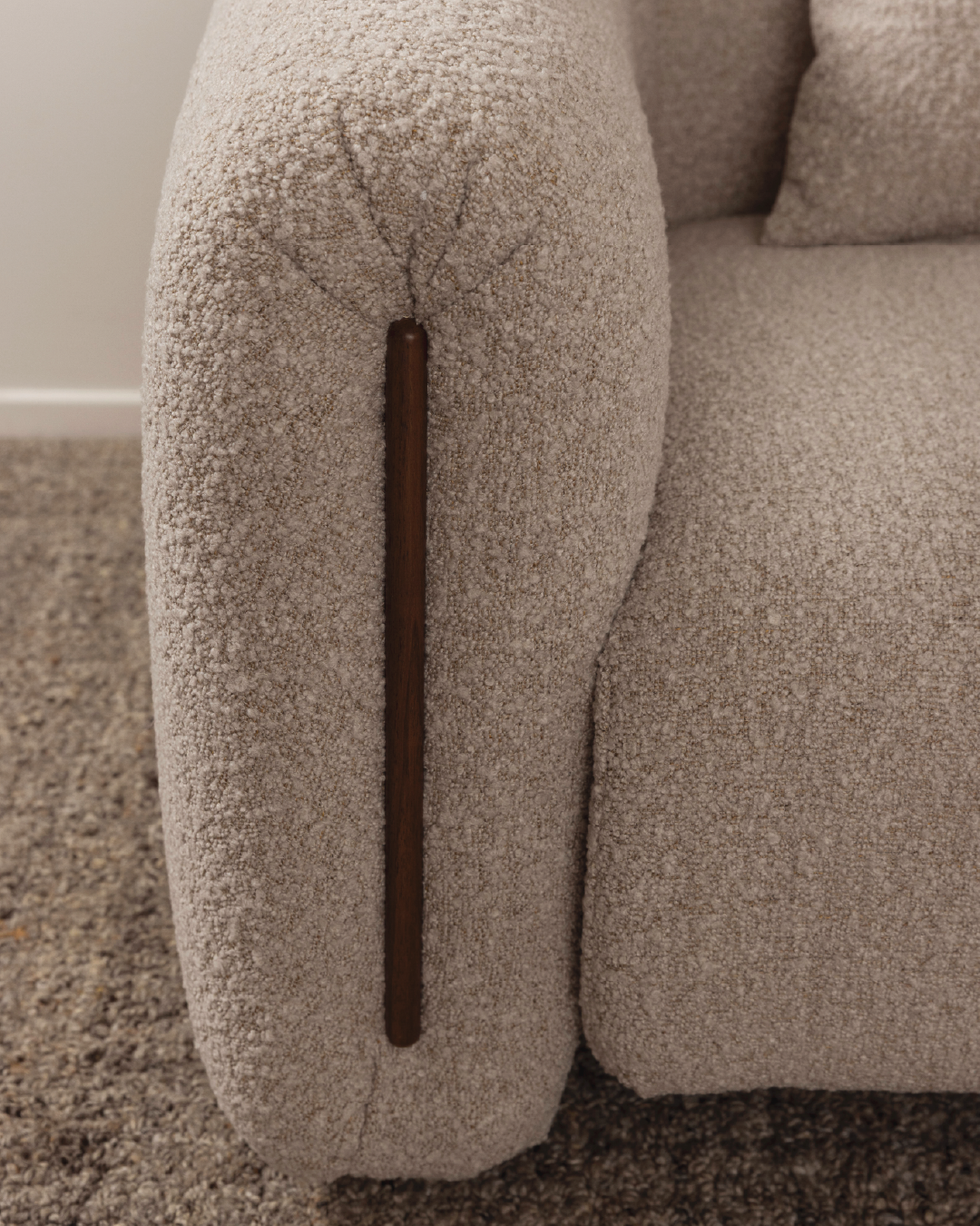 Kurva 3 Seat Sofa Soft Truffle