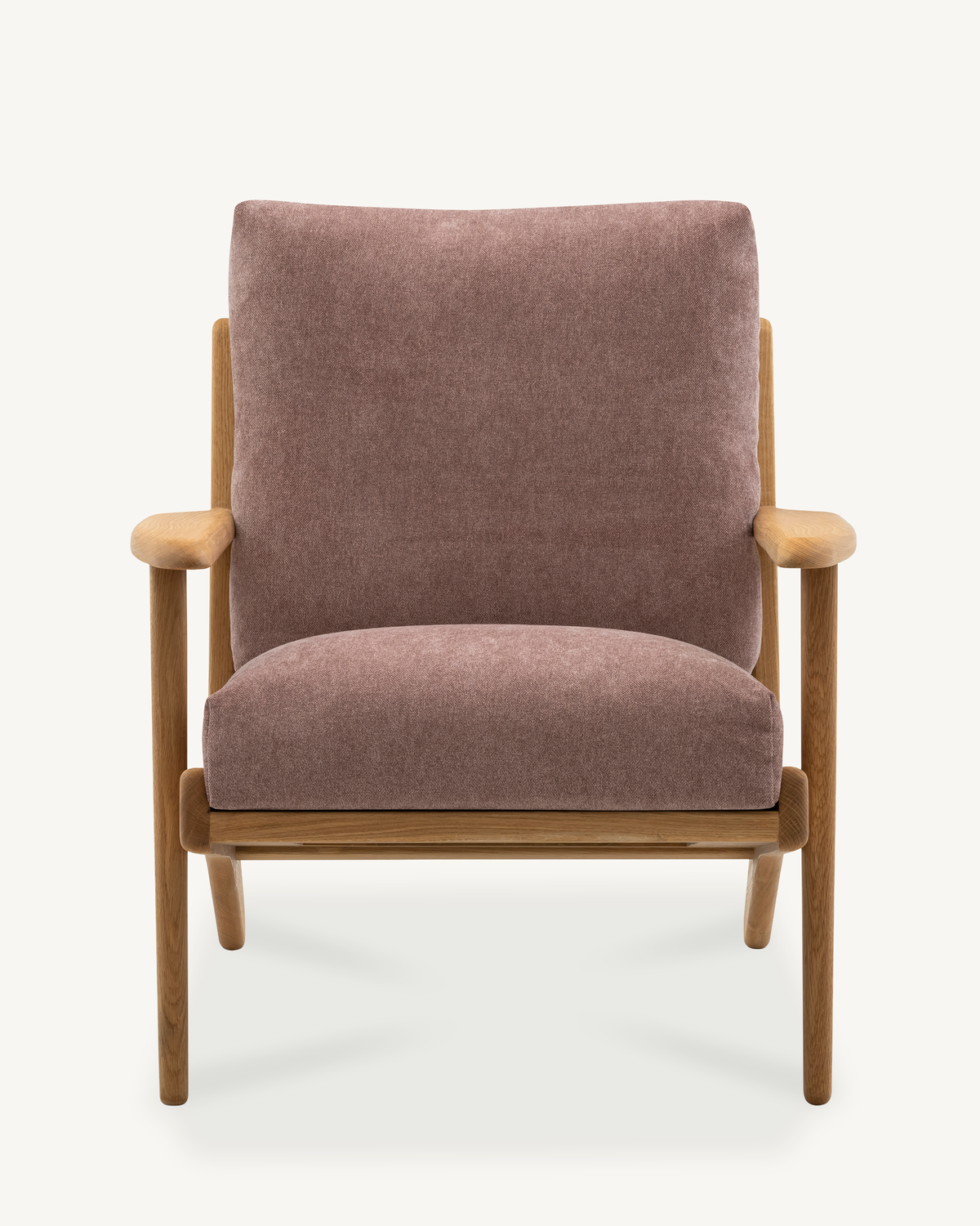 Map Armchair - Oak & Fabric
