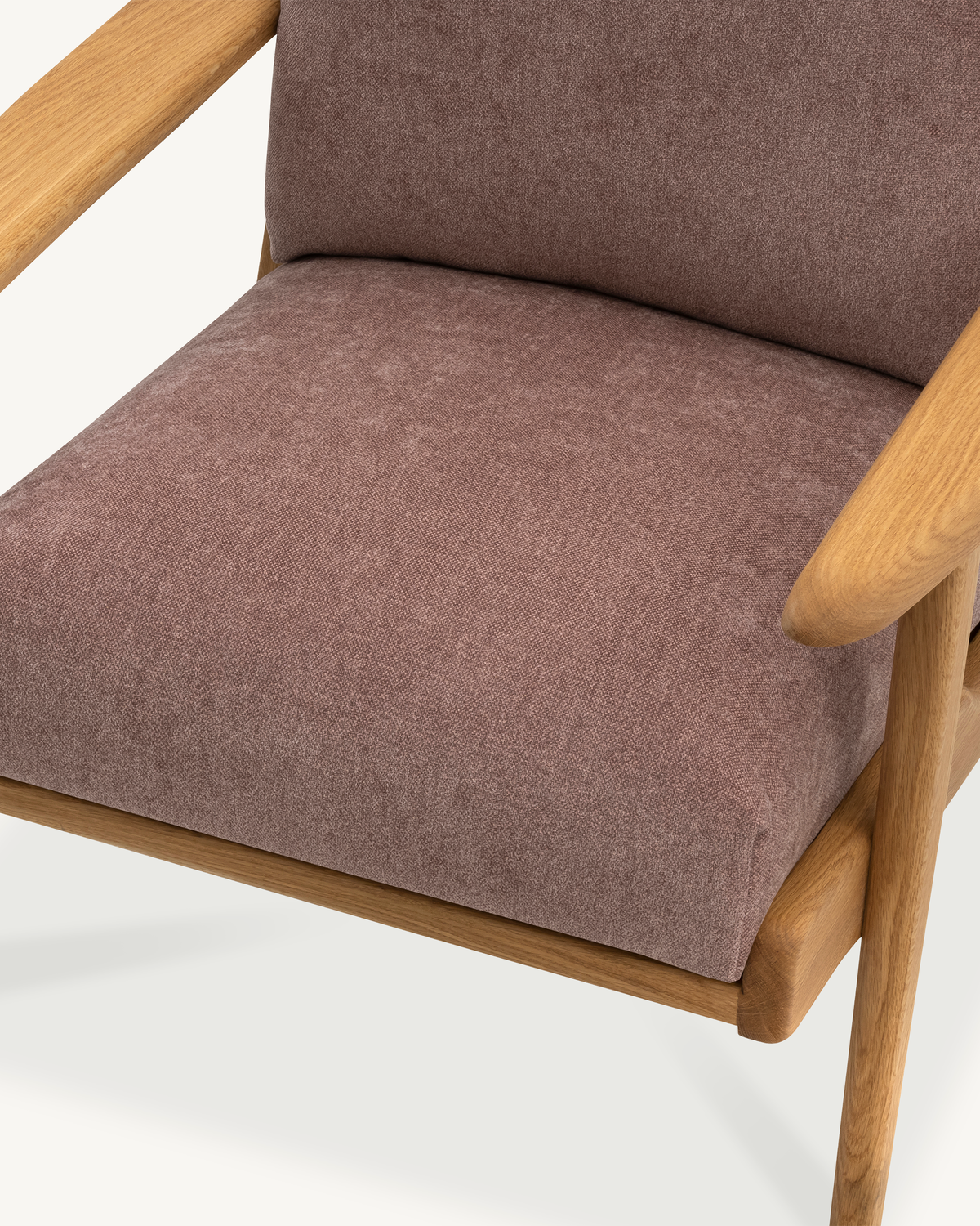 Map Armchair - Oak & Fabric