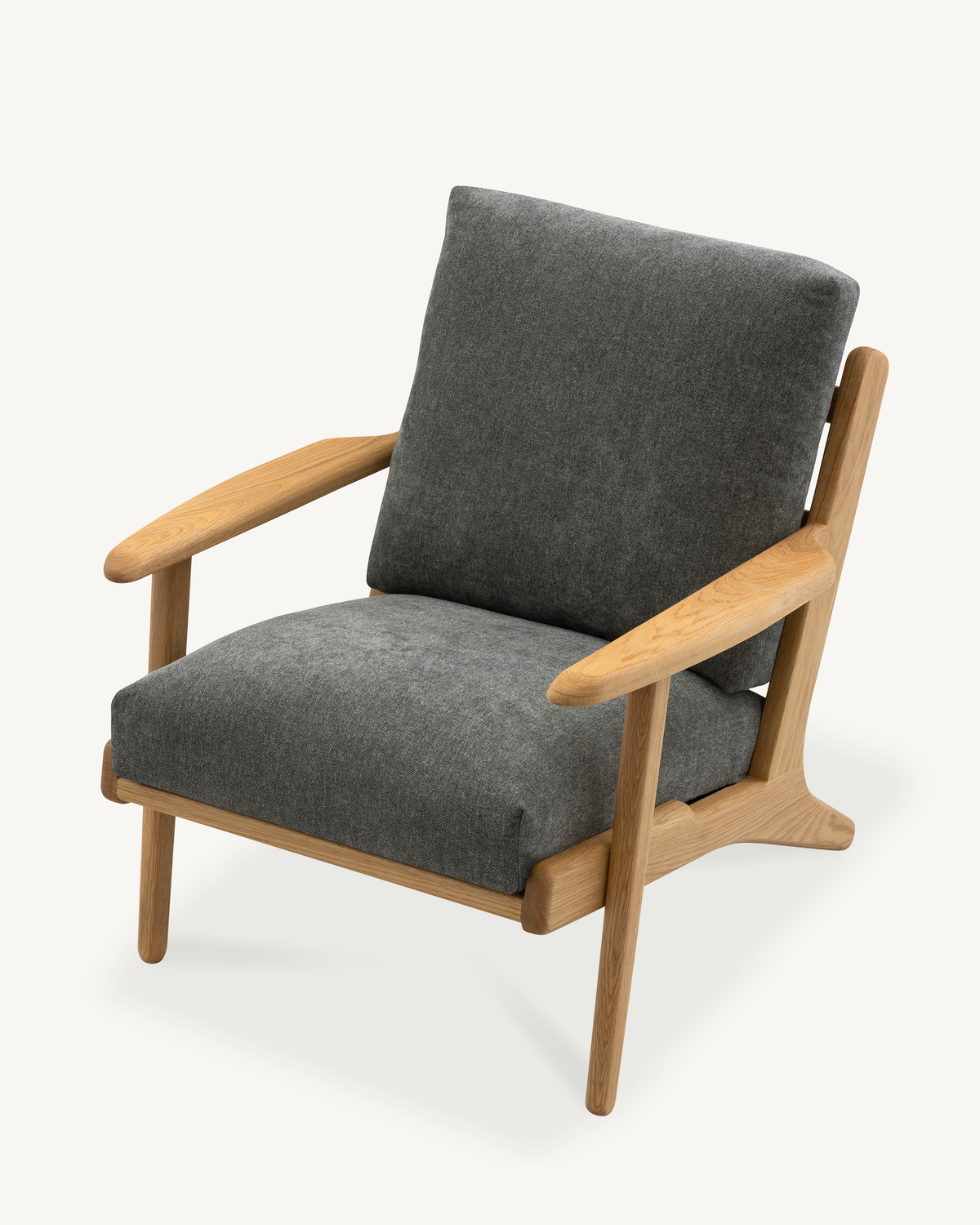 Map Armchair - Oak & Fabric