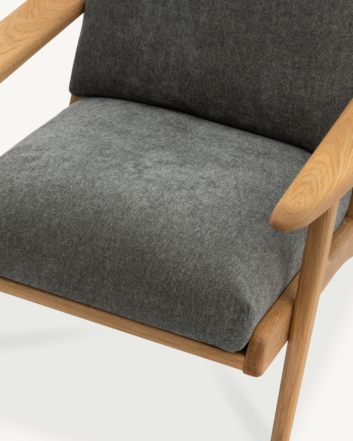 Map Armchair - Oak & Fabric