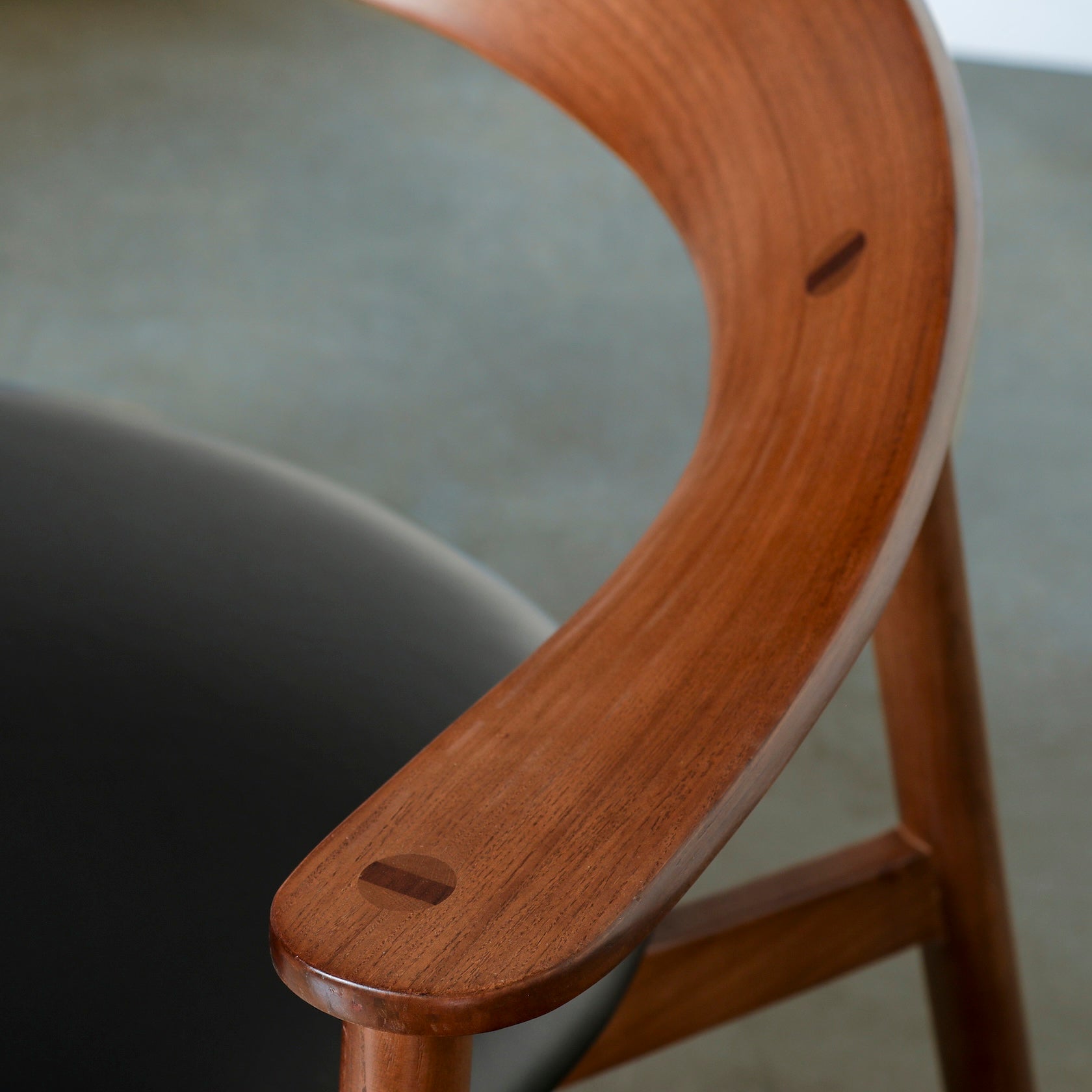 Bentwood Black Leather Armchair