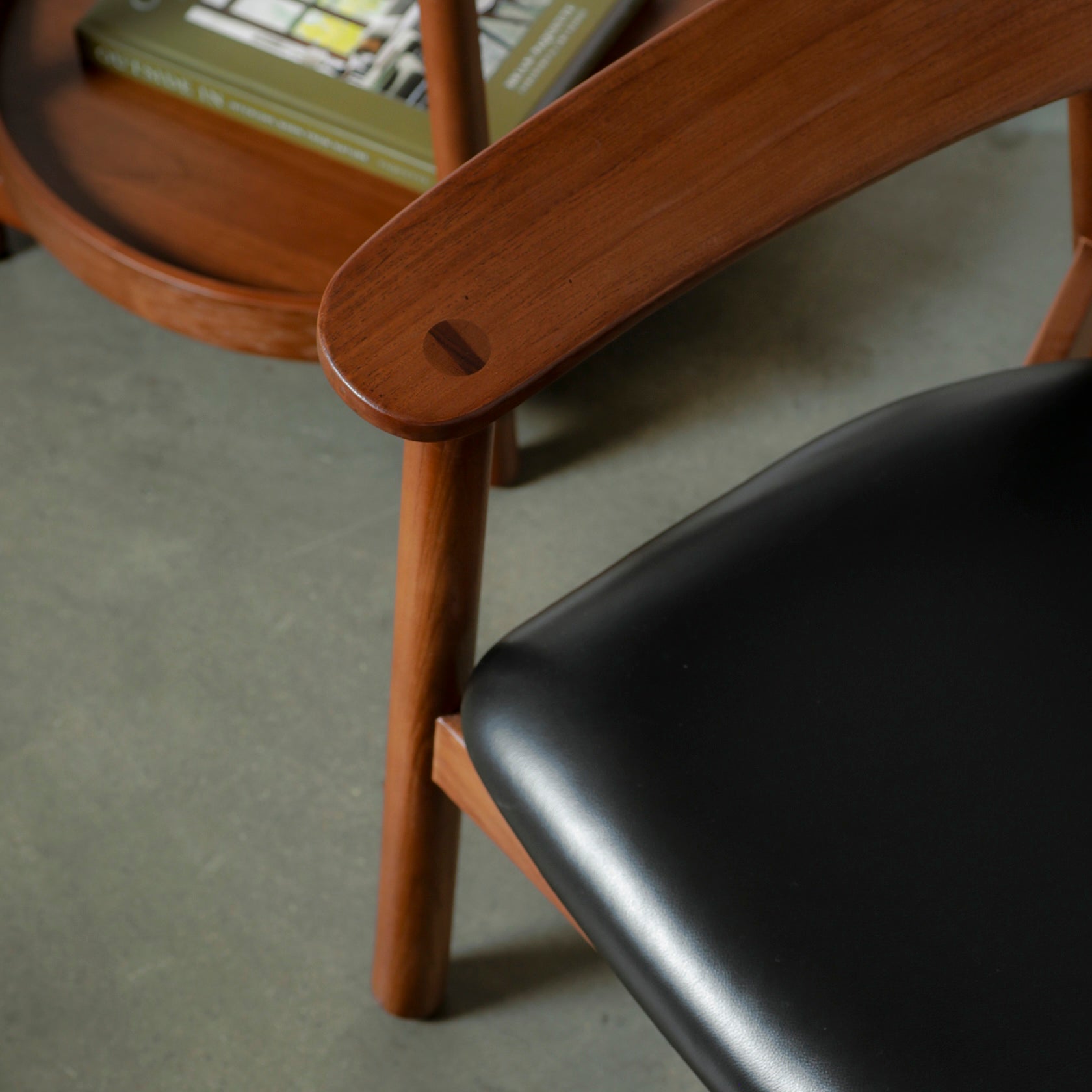 Bentwood Black Leather Armchair