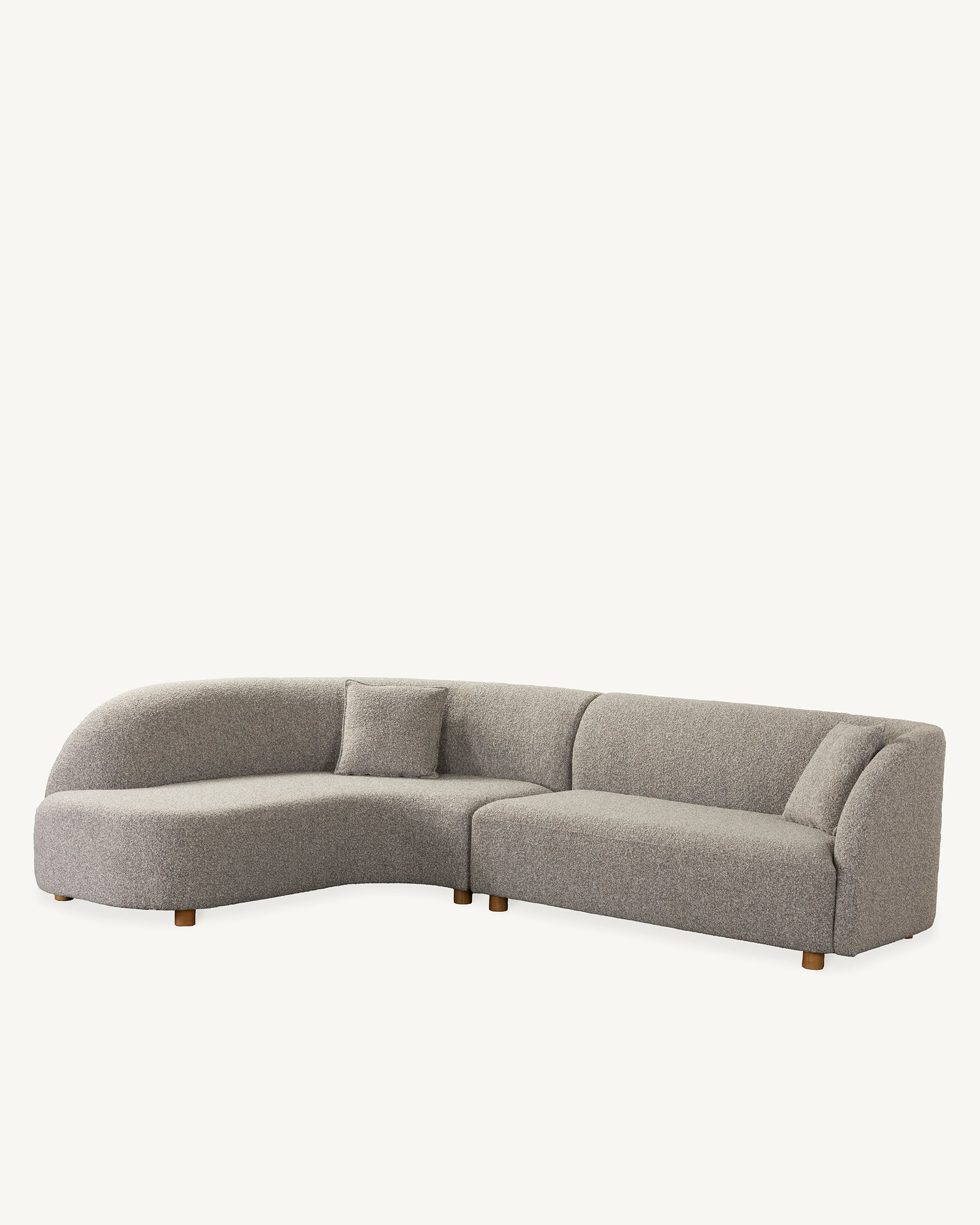 Arc Modular Sofa Right Chaise Pumice