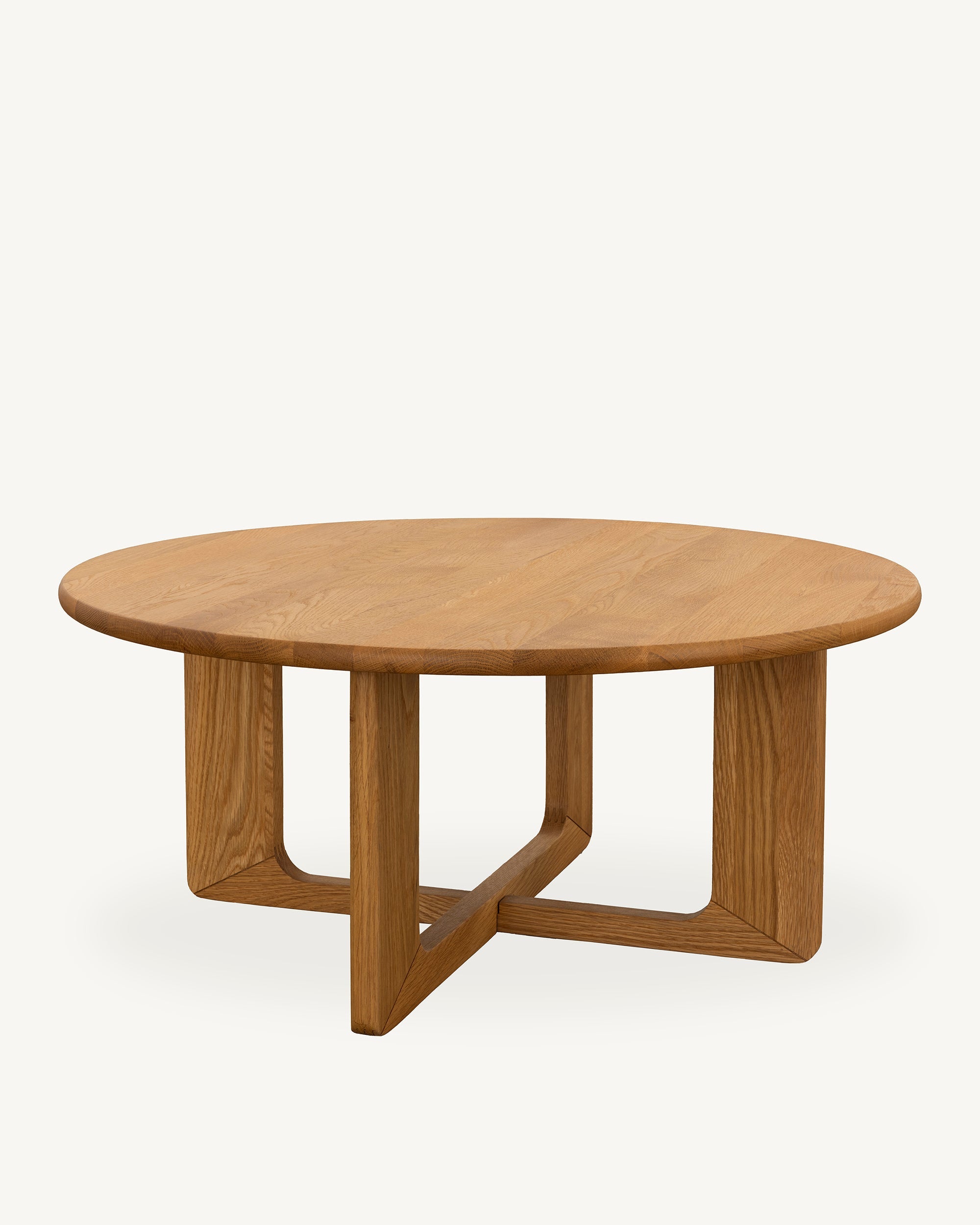 Arke Solid Oak Round Coffee Table