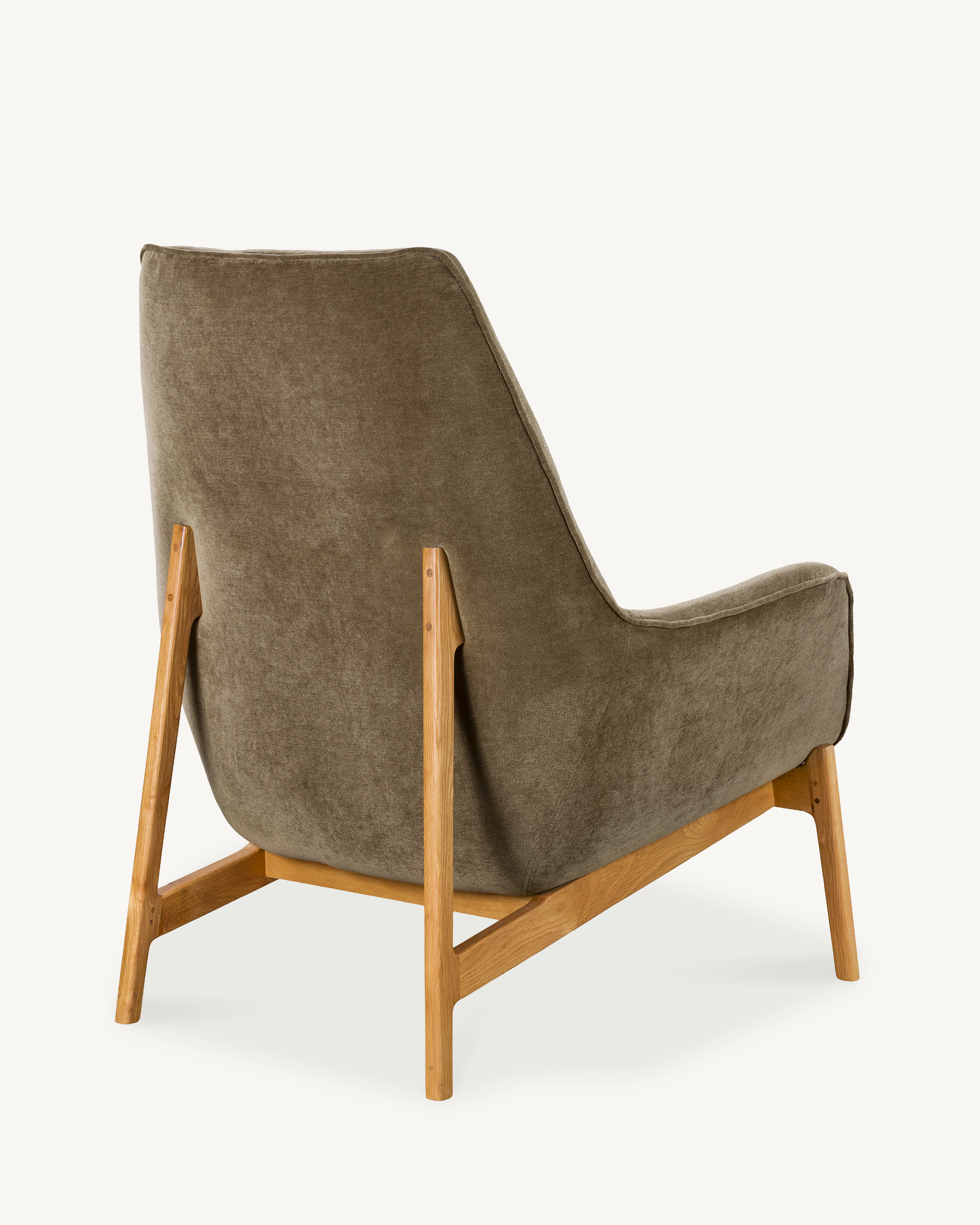 Arna High Back Arm Chair - Olive