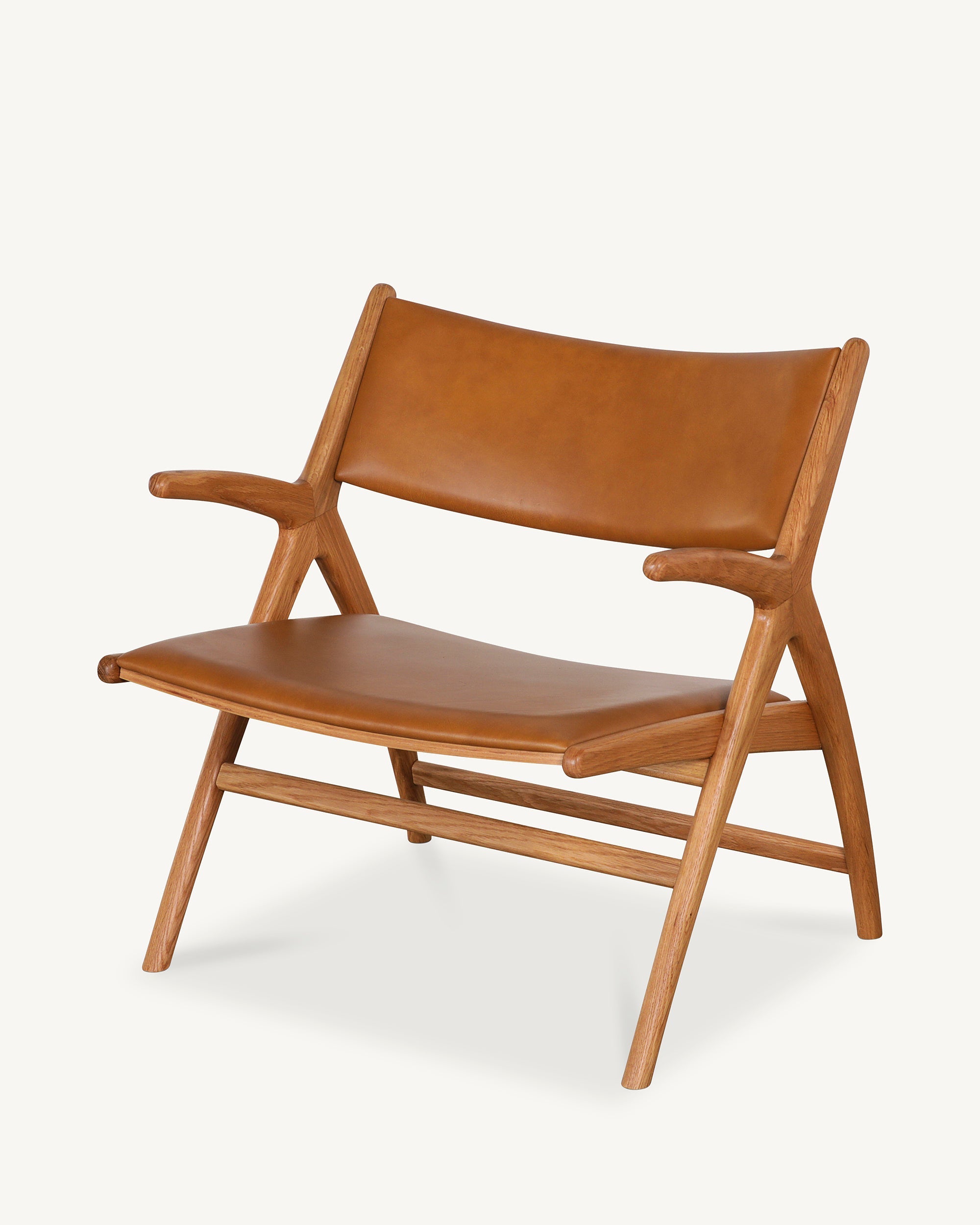 Arna 03 Camel Leather Lounge Chair