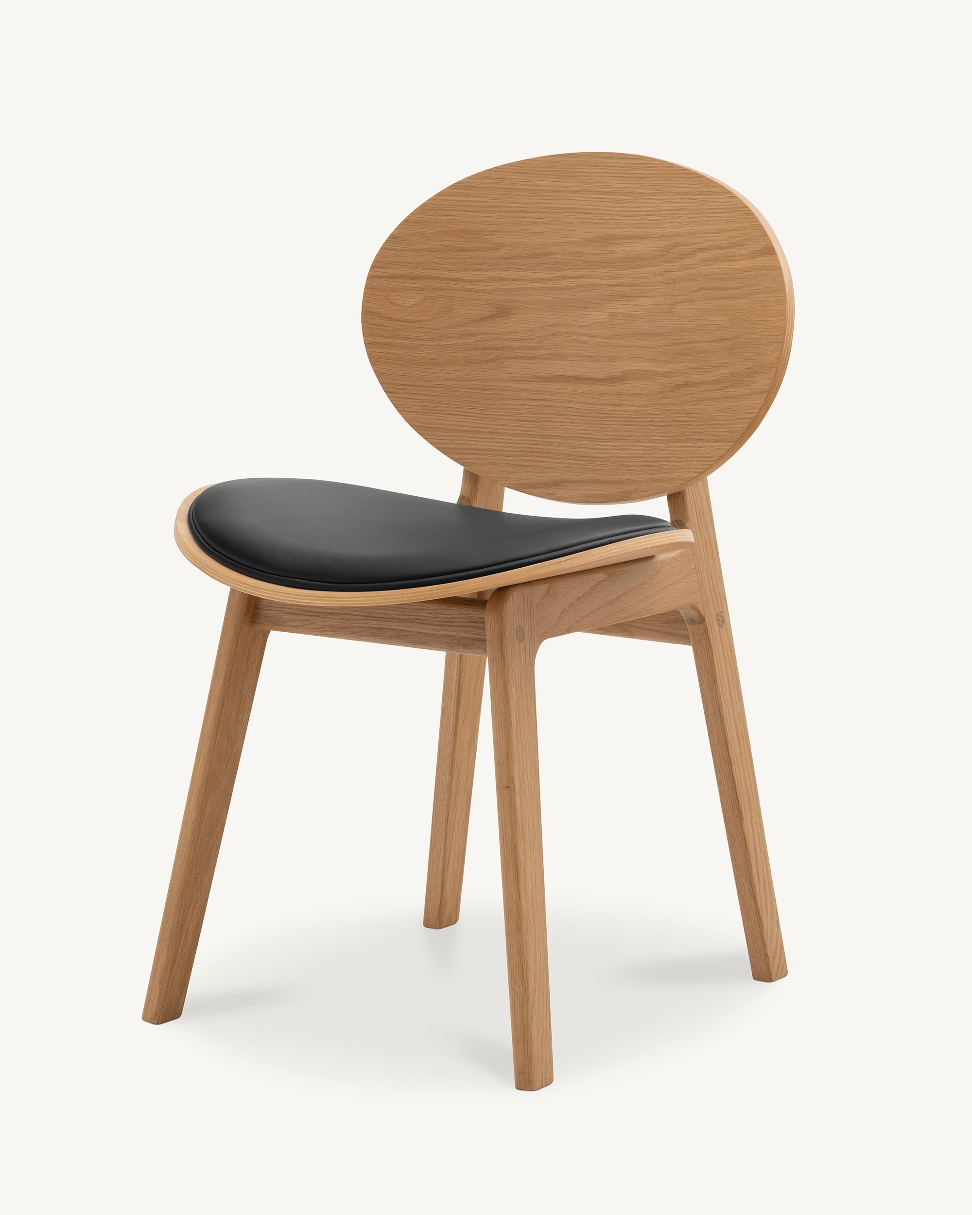 Arna 04 Black Leather Dining Chair