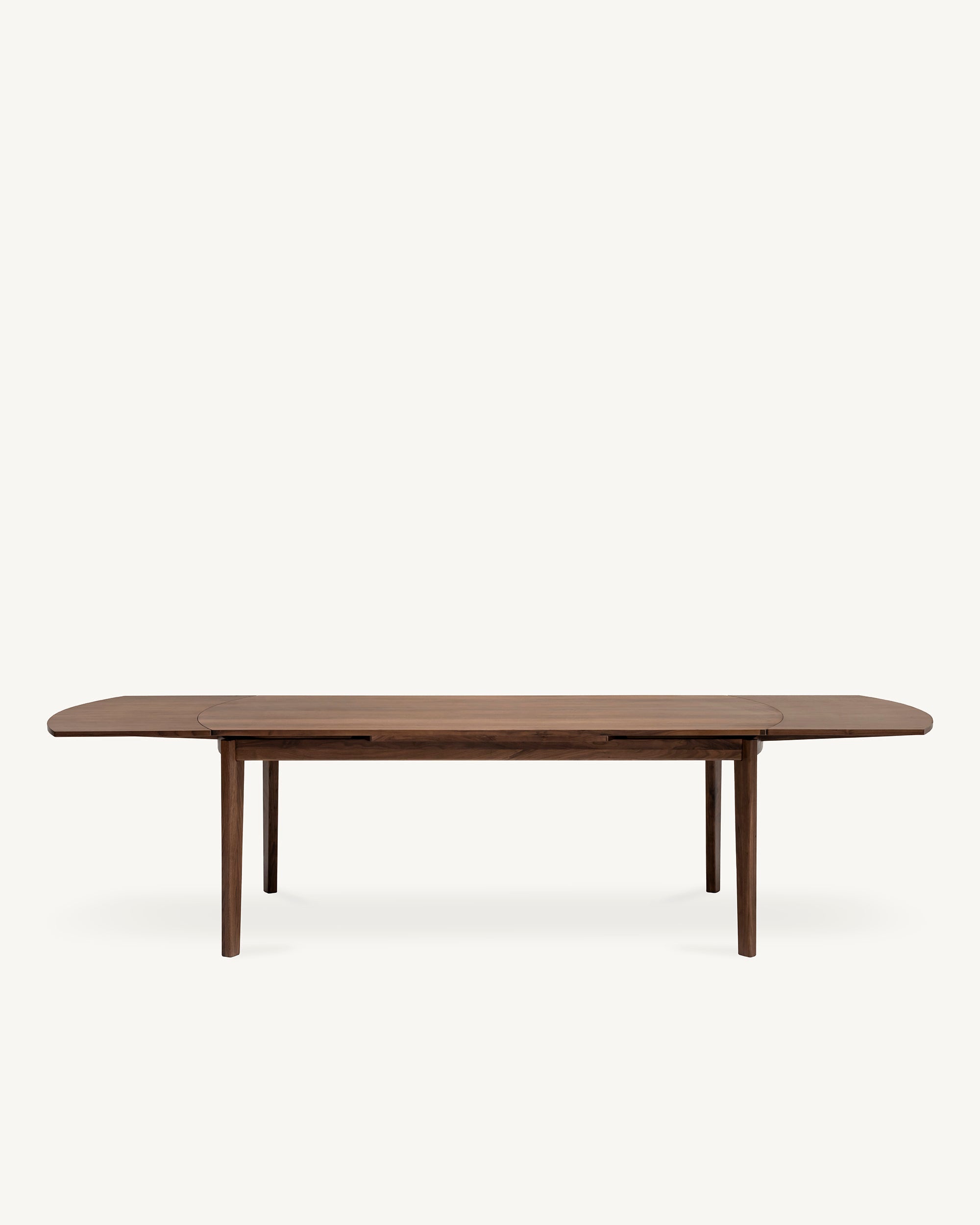 Arna Curve Extendable Dining Table American Black Walnut