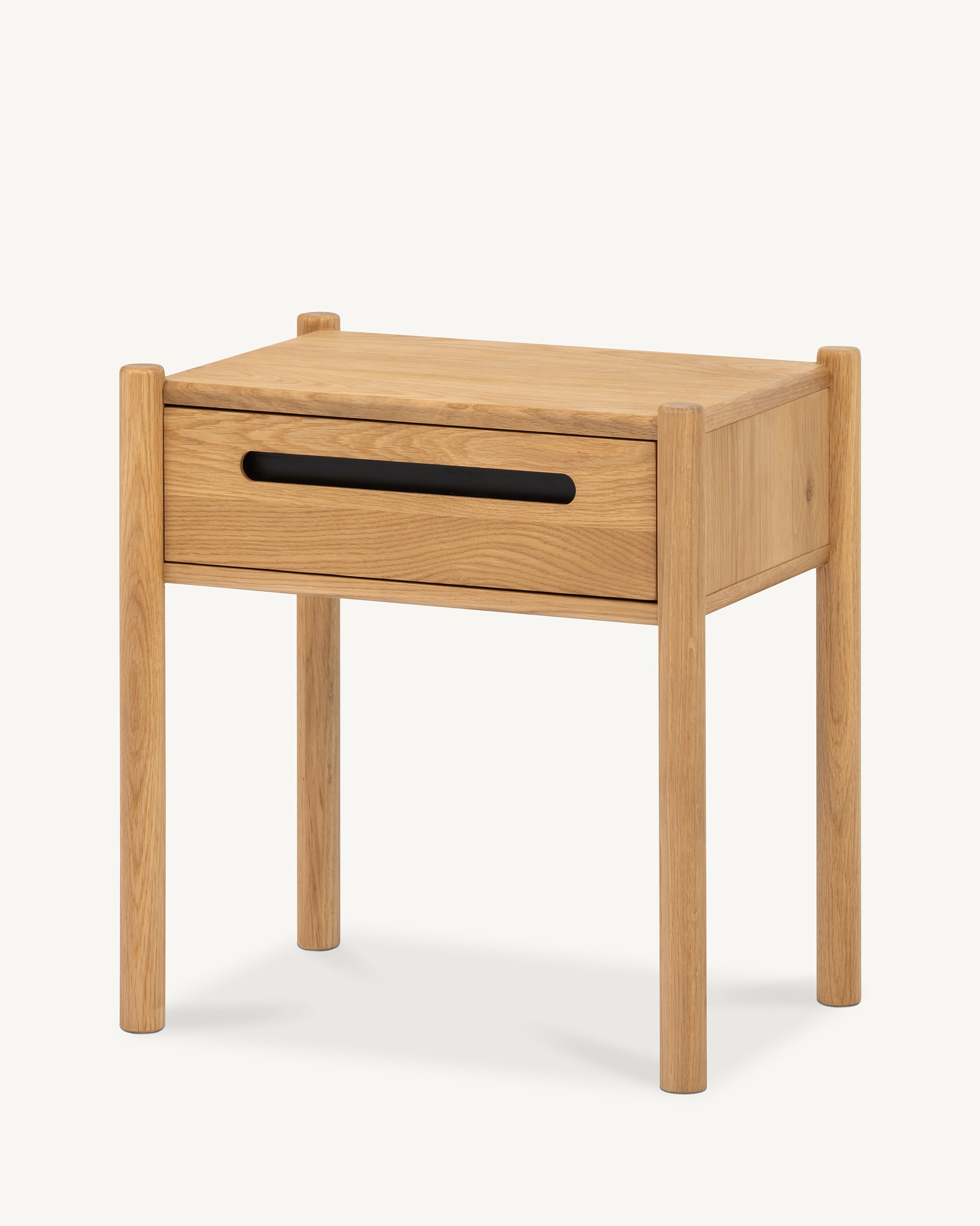 Arna Solid Oak Nightstand Bedside Table