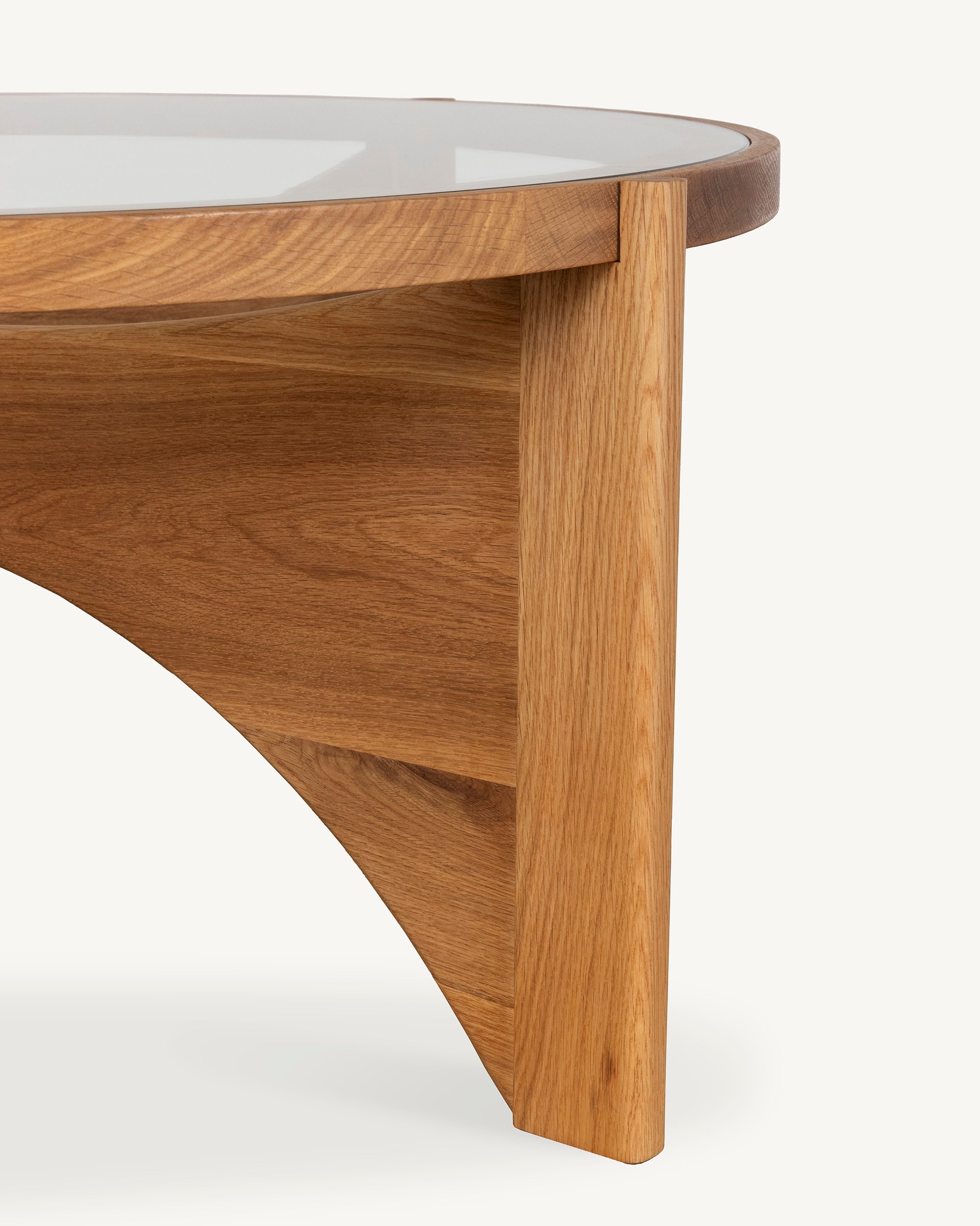 Art Solid Oak Mid-Century Modern Coffee Table