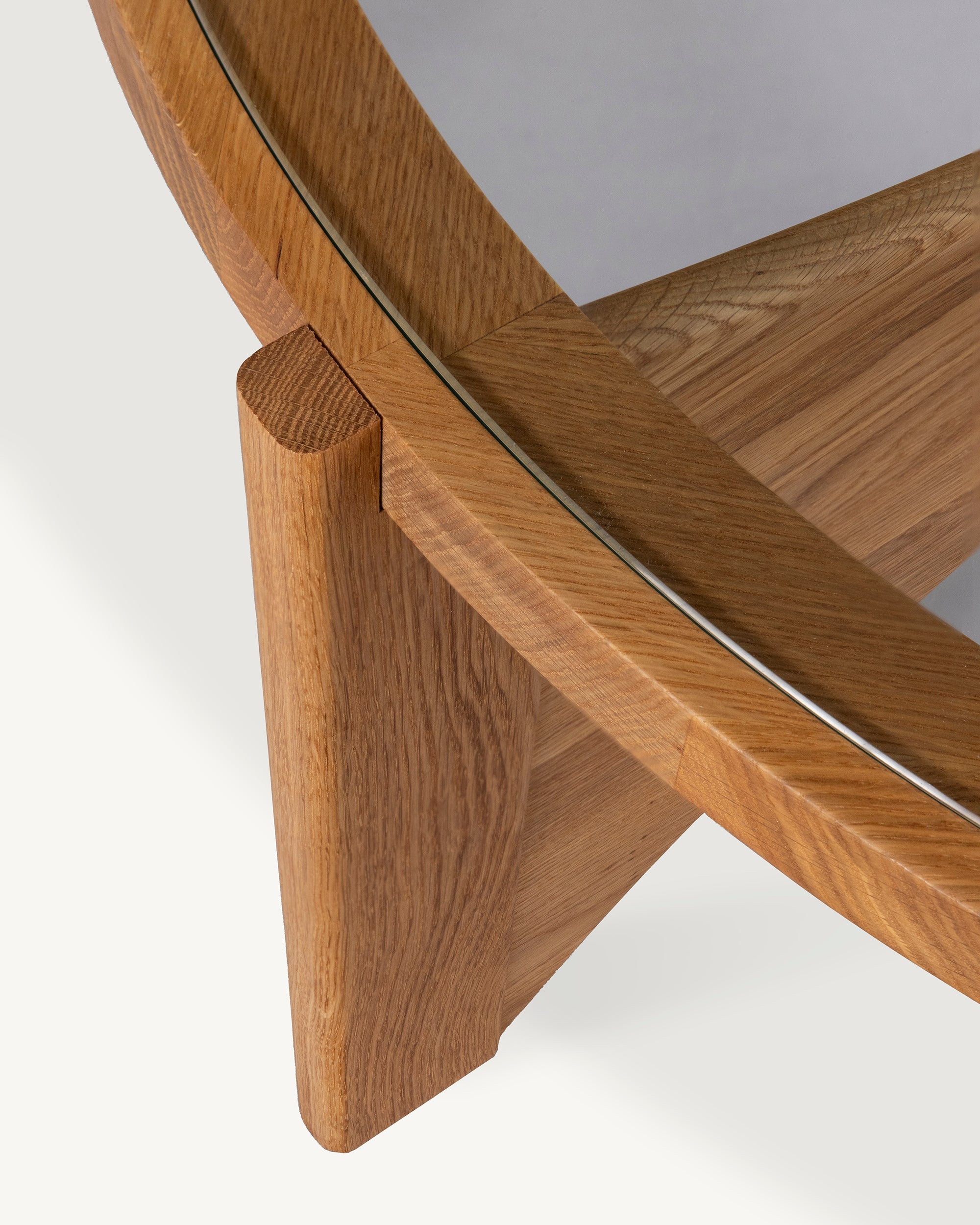 Art Solid Oak Mid-Century Modern Coffee Table