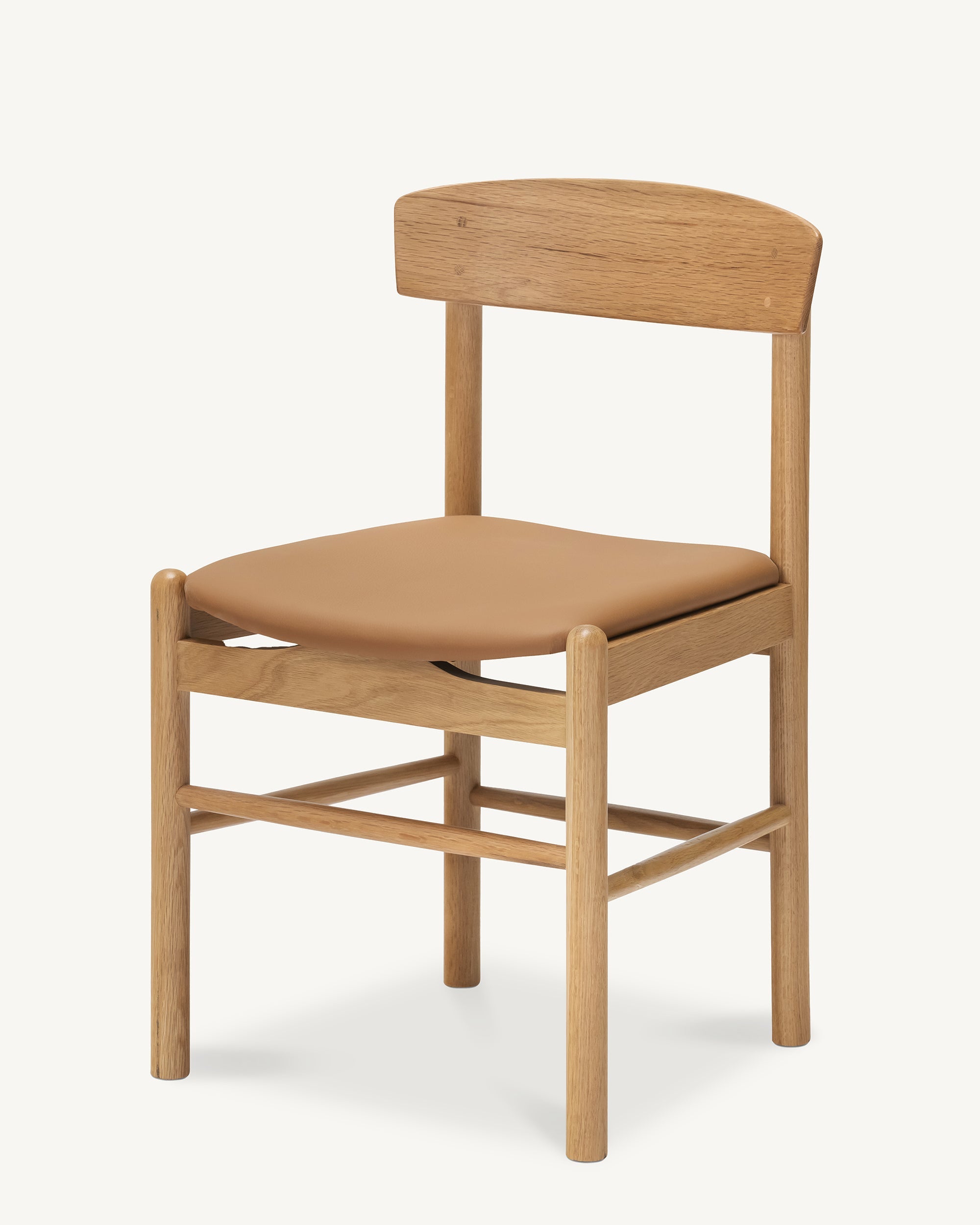 Forest 03 Cognac Full Grain Leather Dining Chair