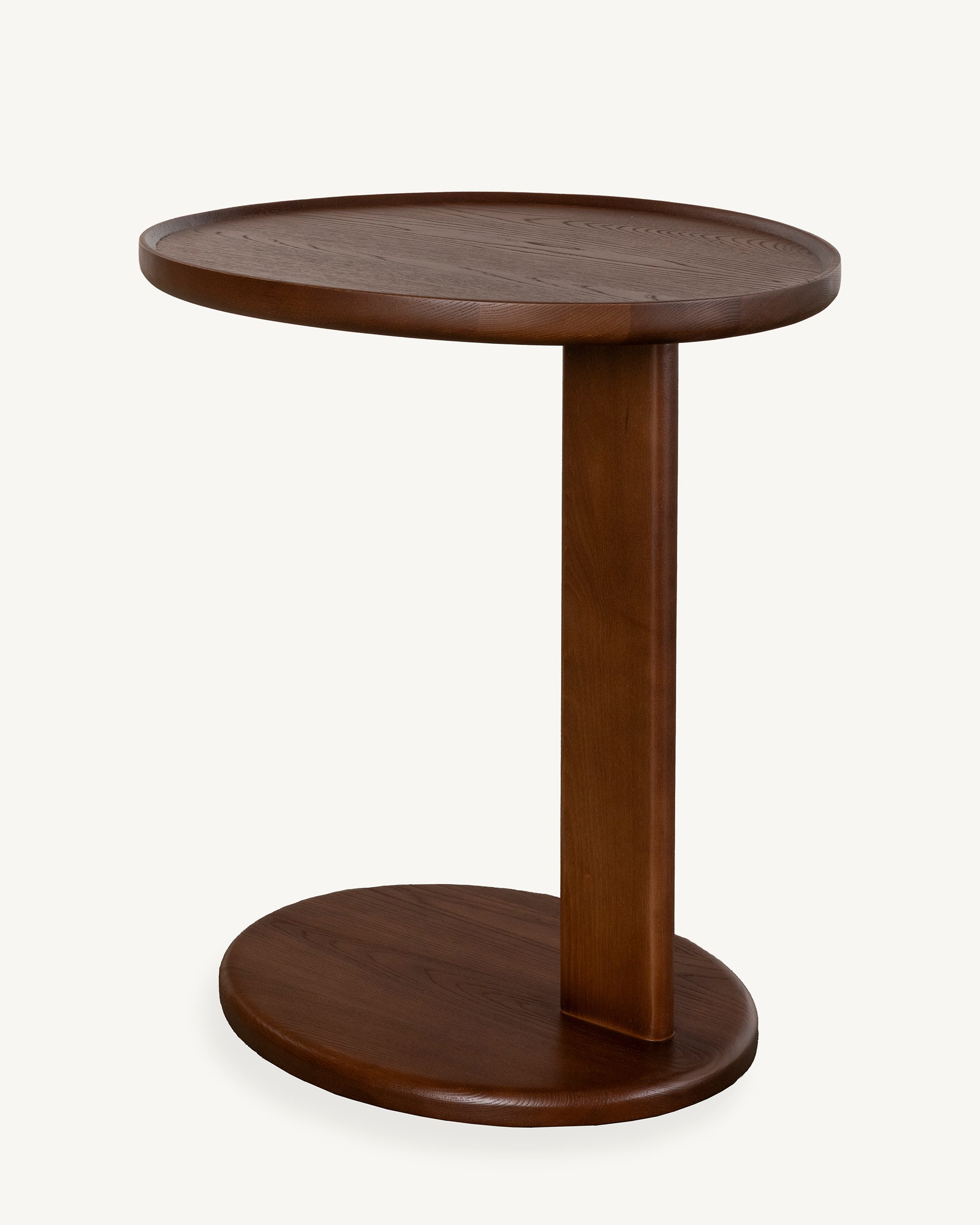 Forma Side Table Solid Elm Walnut