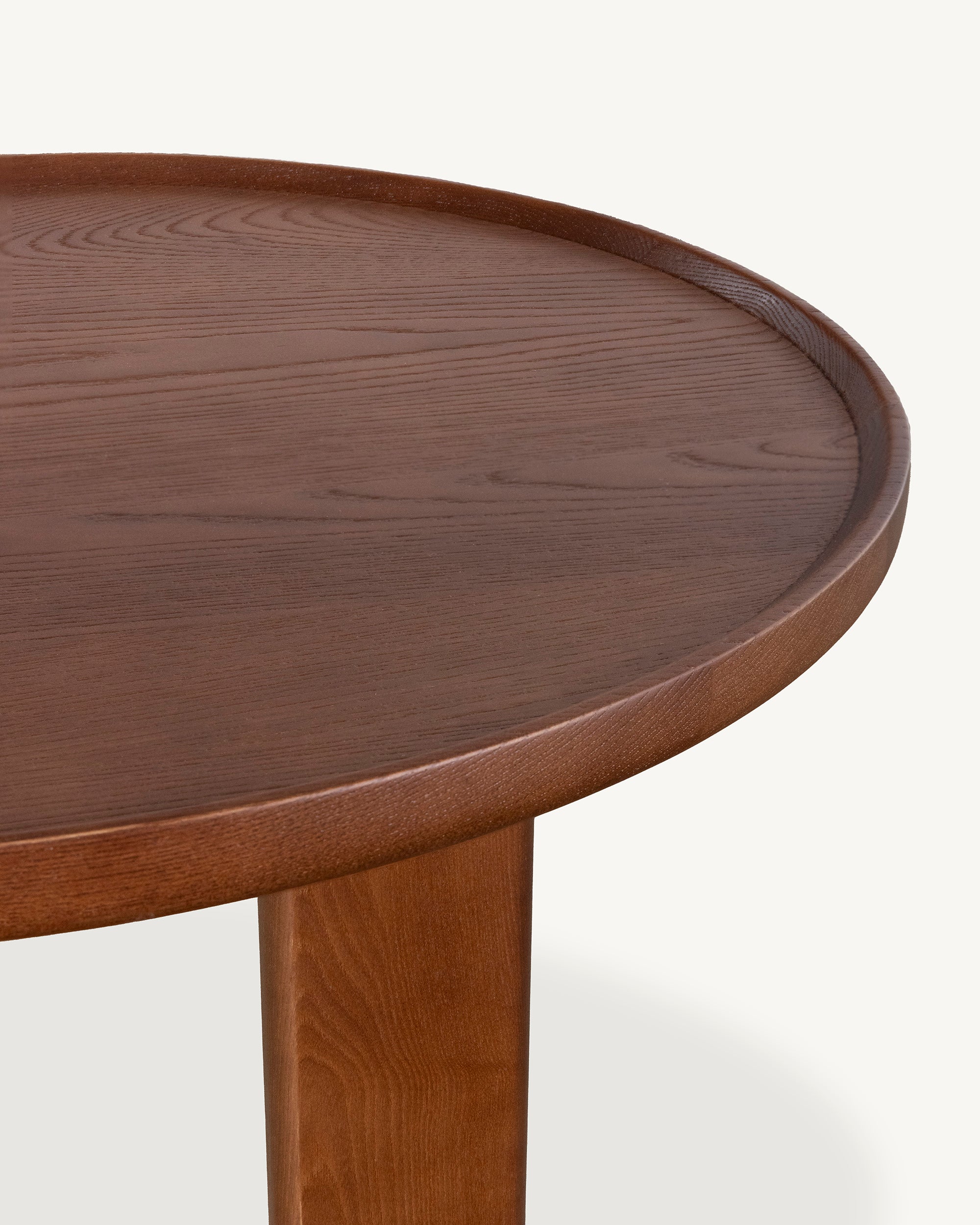 Forma Side Table Solid Elm Walnut