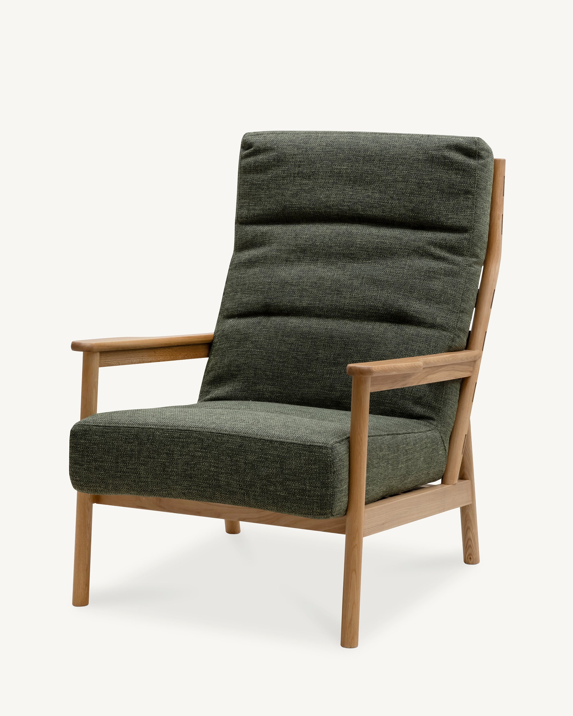 Komfort Elm Lounge Chair Forest Green