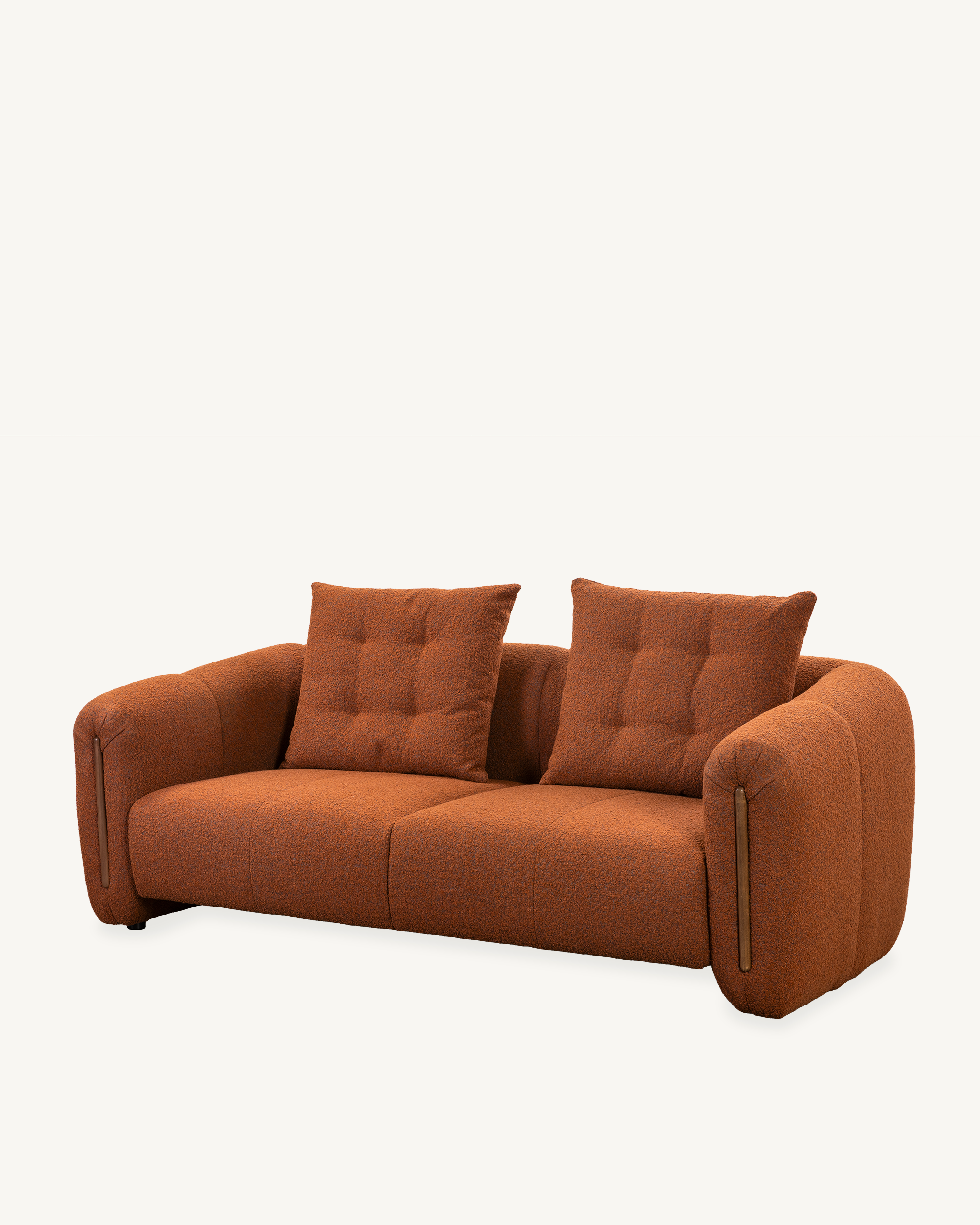 Kurva Sofa 2 Seat - Burnt Orange