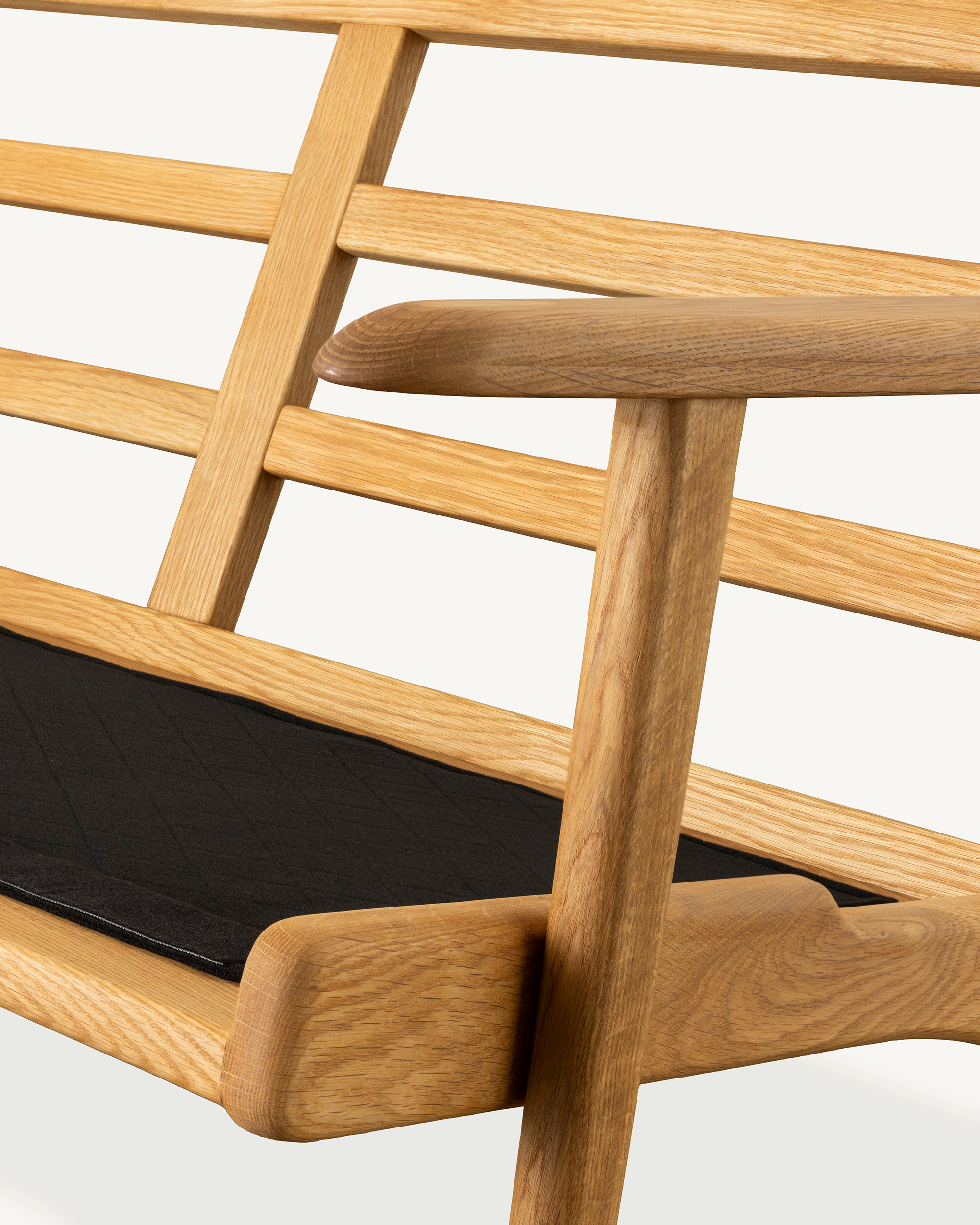 Map 2 Seat Sofa (Oak/Red Leather)