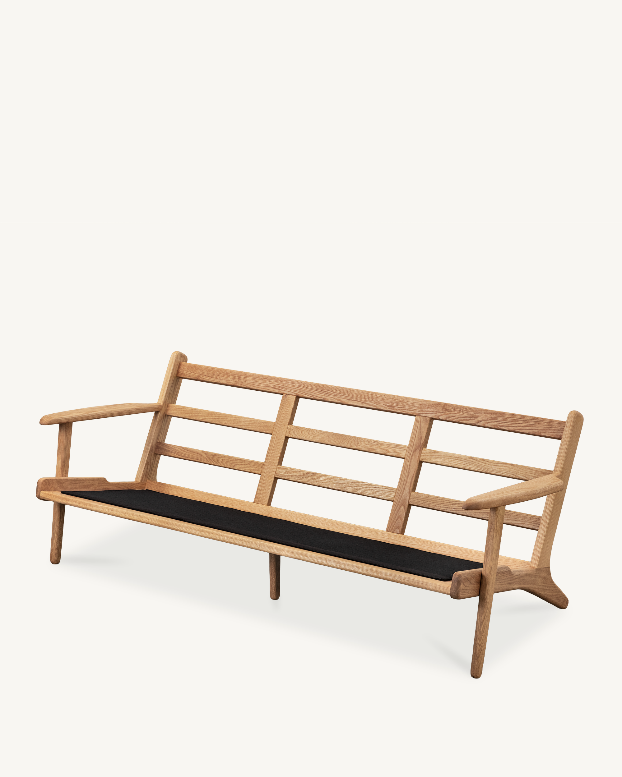 Map 3 Seat Sofa (Oak/Sage Green)