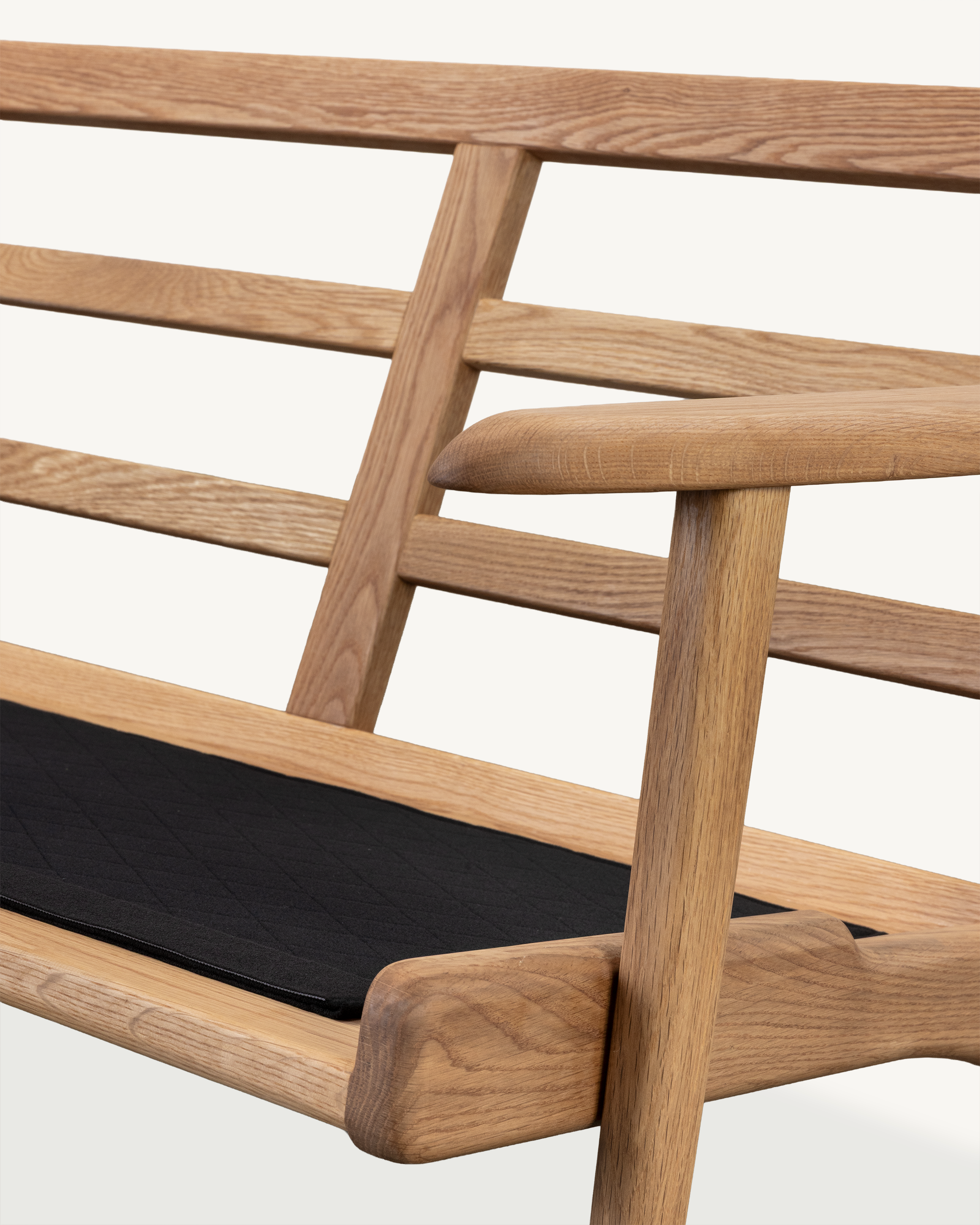 Map 3 Seat Sofa (Oak/Sage Green)