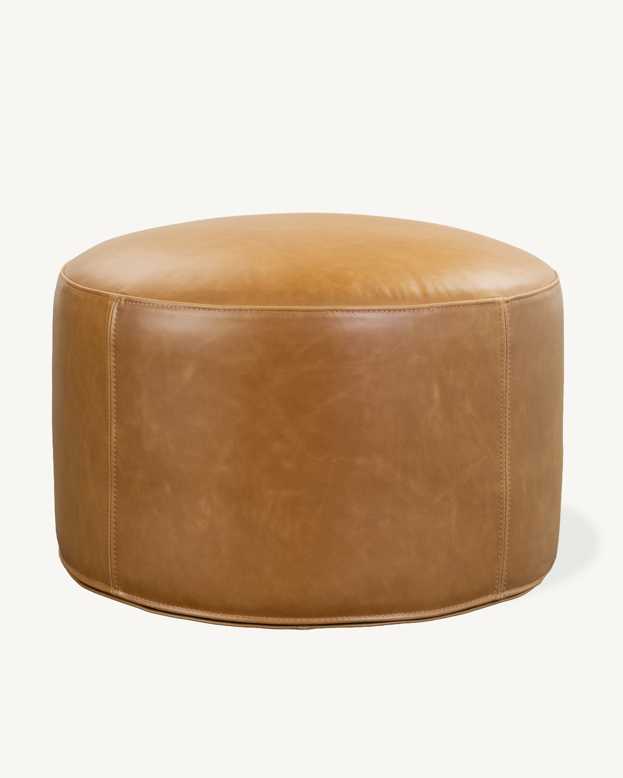 Metsa Ottoman Large - Tan Leather