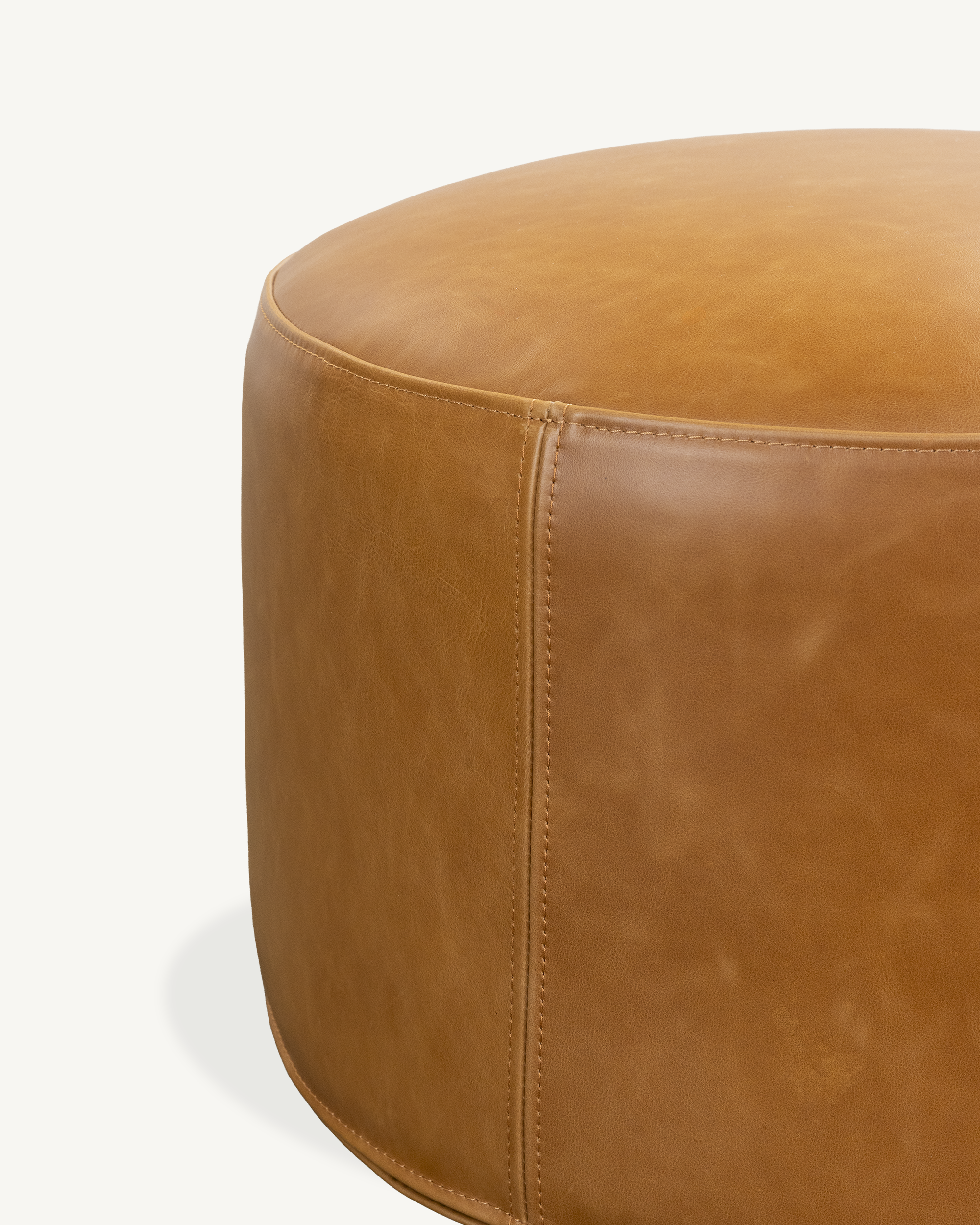 Metsa Ottoman Large - Tan Leather