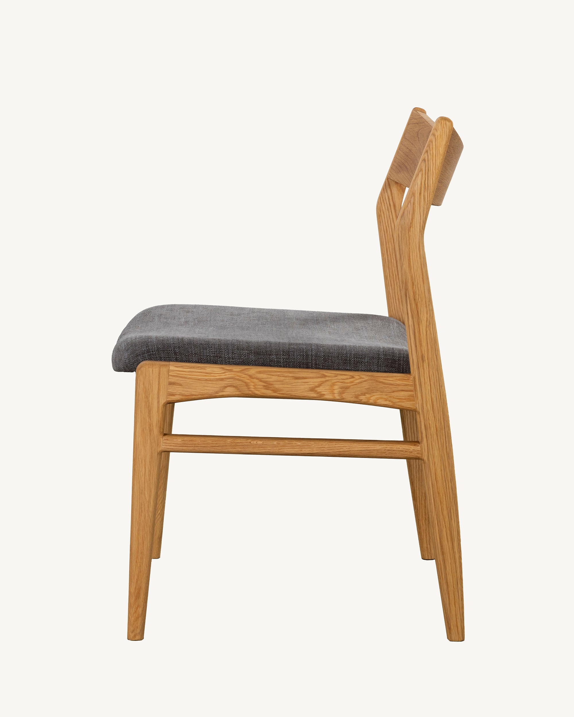 Metsa 01 Solid Oak Dining Chair Charcoal