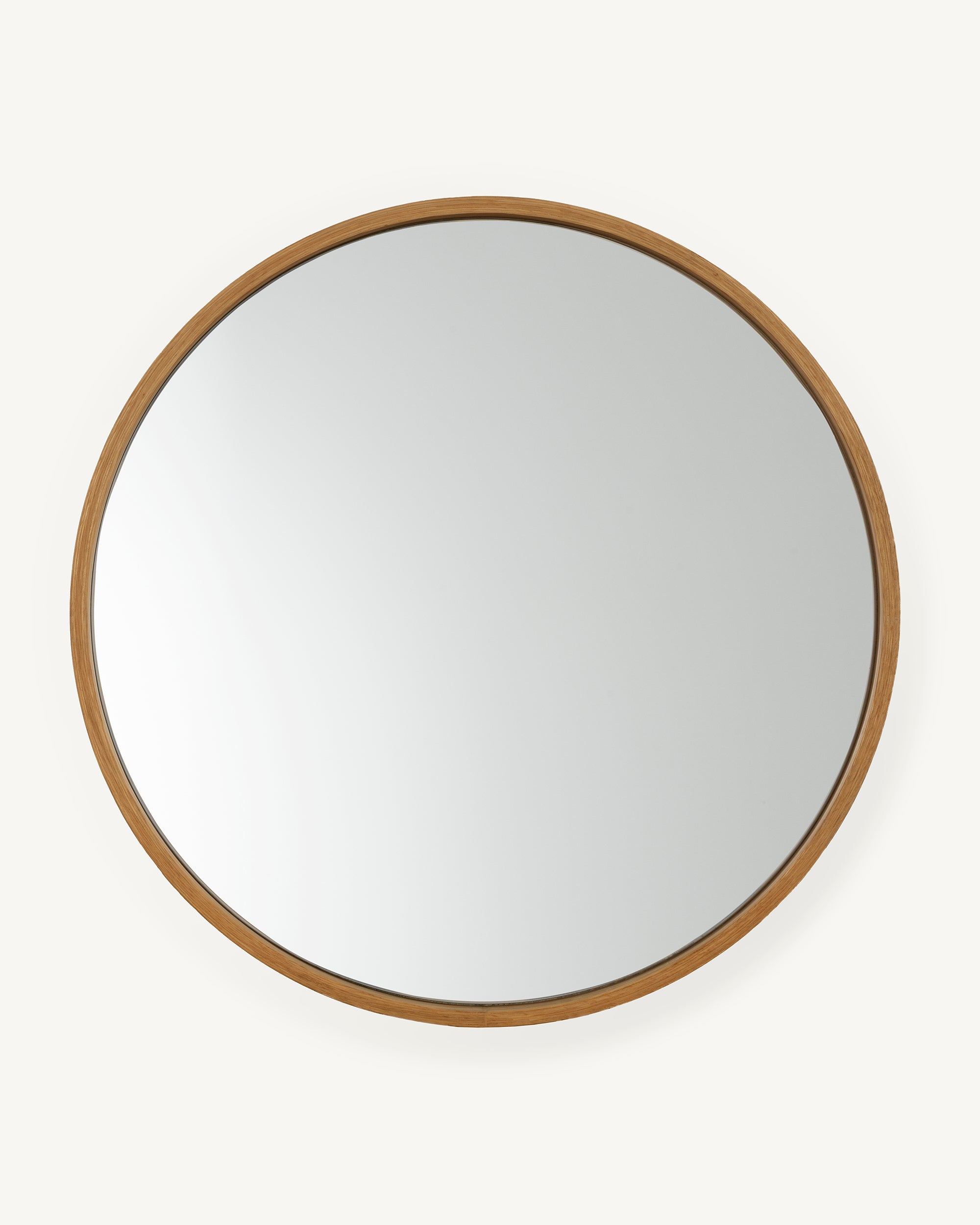 Ormma Round Mirror Oak