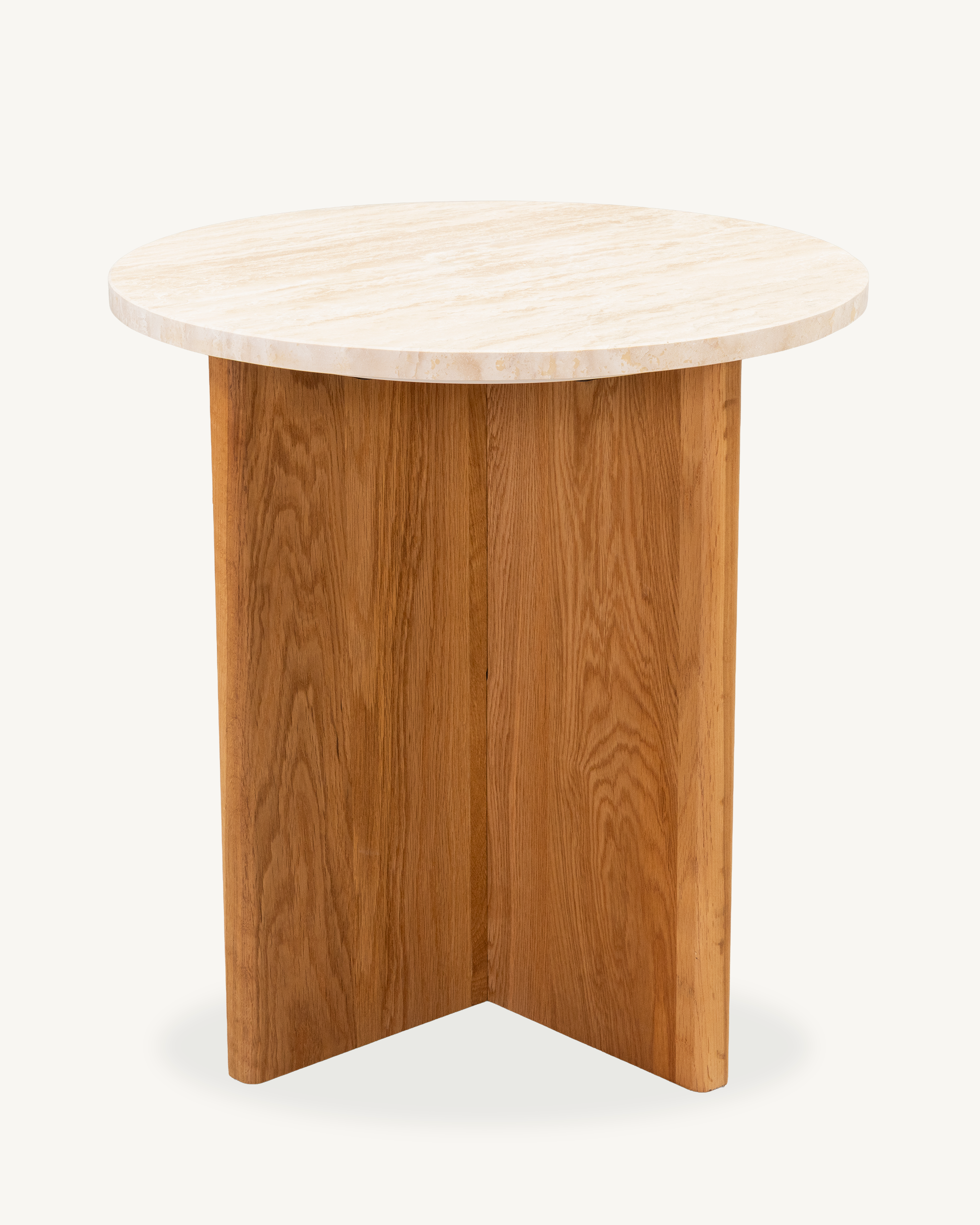 Forest Travertine Side Table