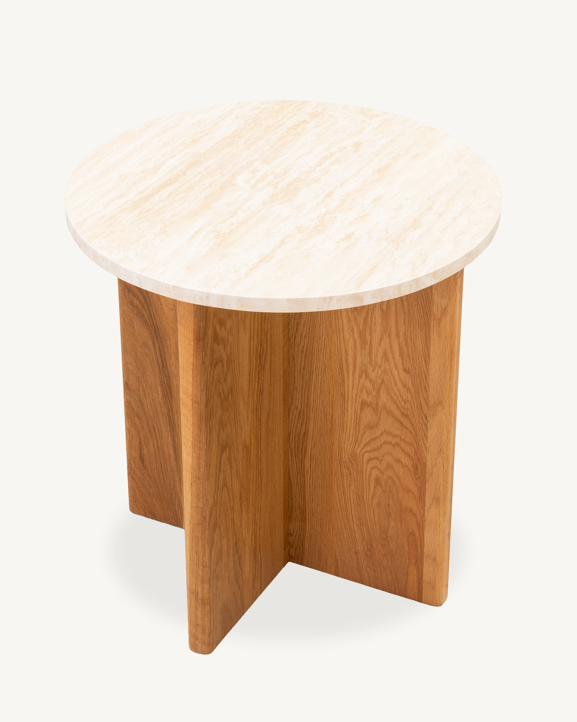 Forest Travertine Side Table