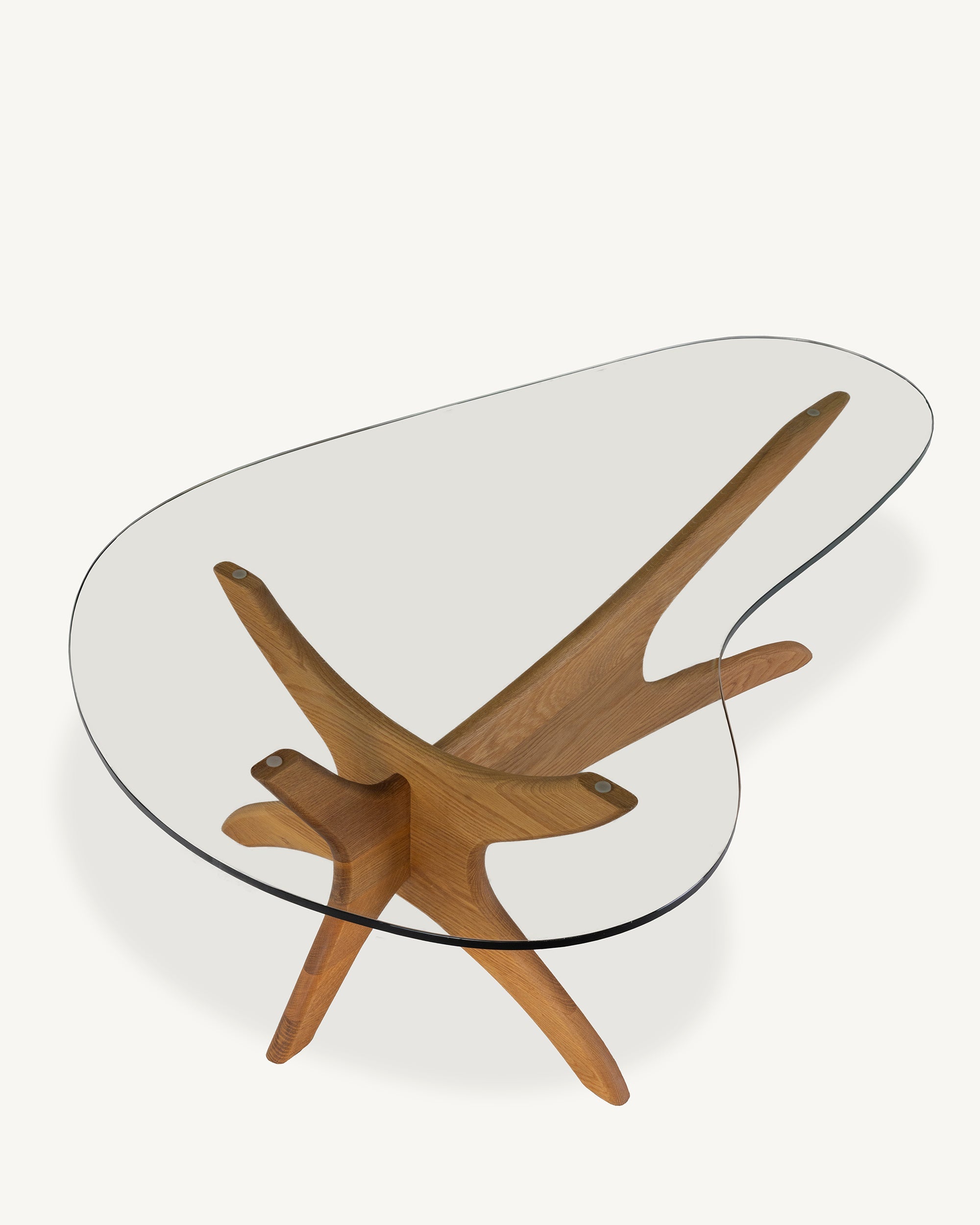Vastra Glass Coffee Table Inspired by Noguchi Coffee Table