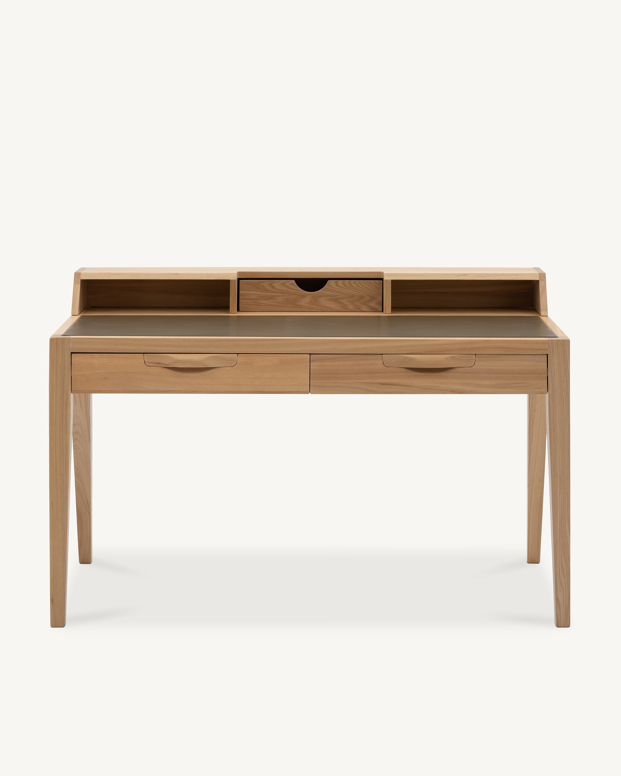 Writer's Desk Elm Olive Leather