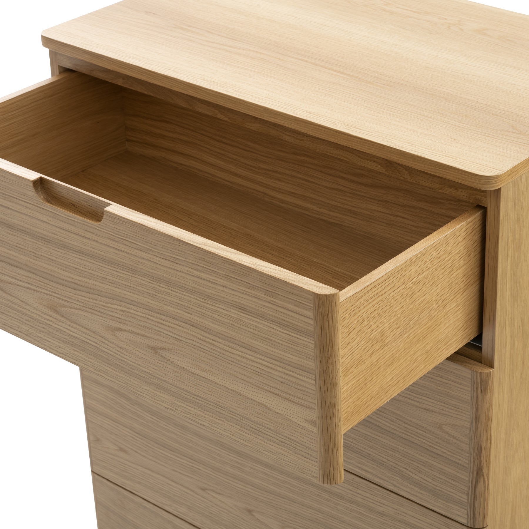 Orrma Narrow Chest of 4 Drawers - Oak Nat