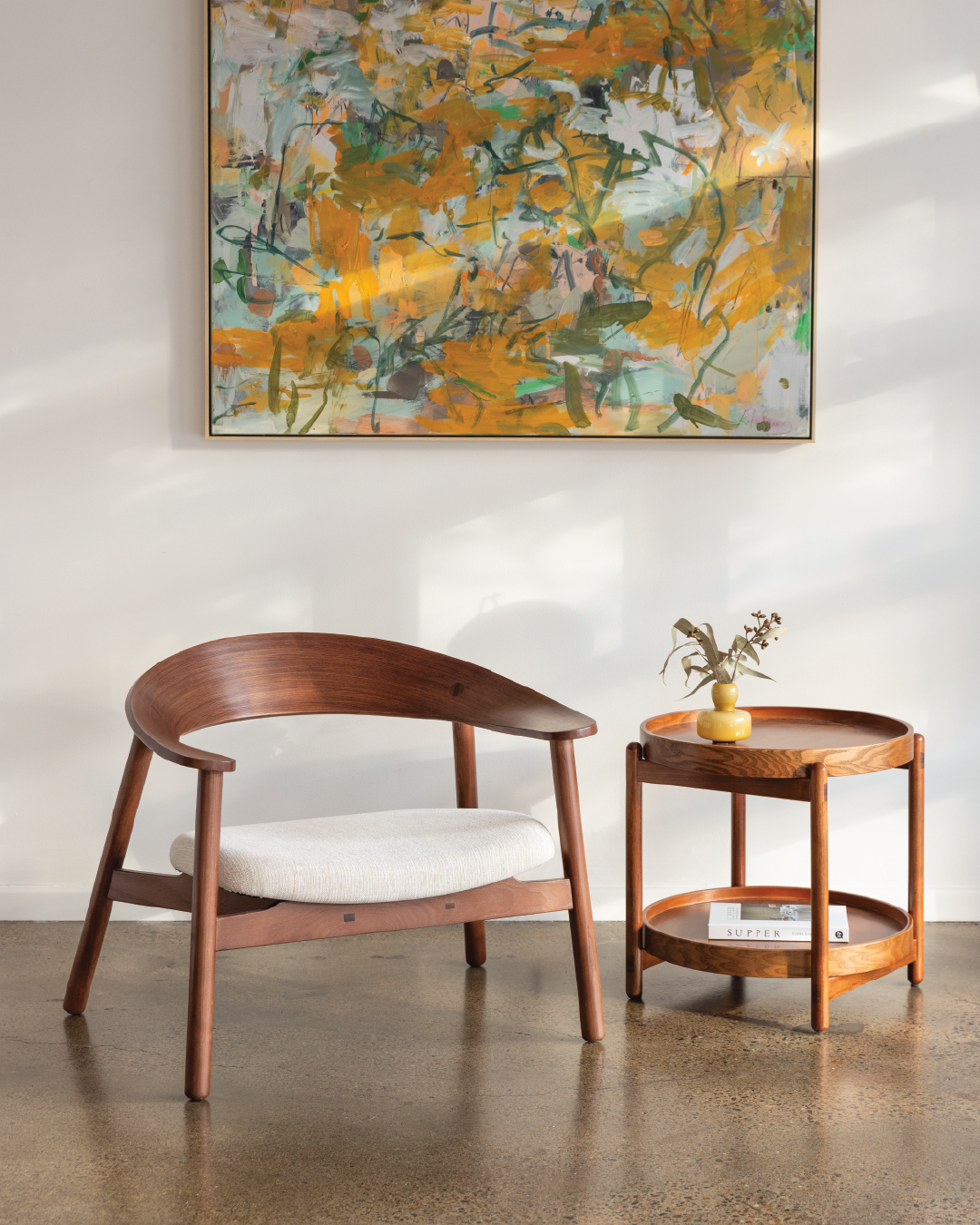 Tray Coffee Table - Oak Walnut