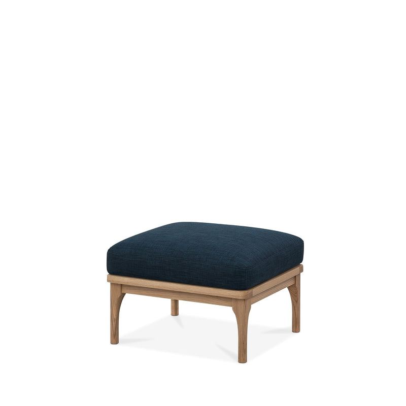 Den Footstool (Oak Frame/Royal Blue)