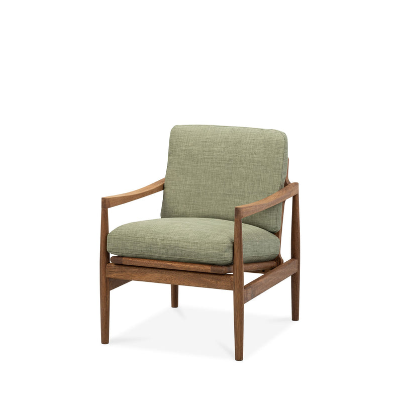 Den Armchair (Walnut Frame/Sage Green)