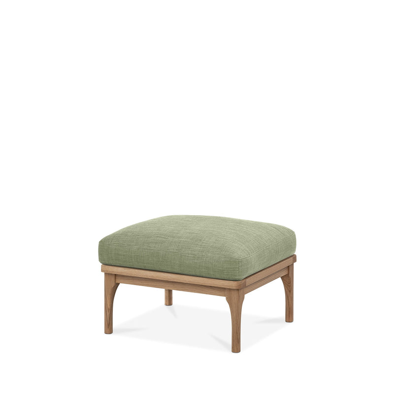 Den Footstool (Oak Frame/Sage Green)