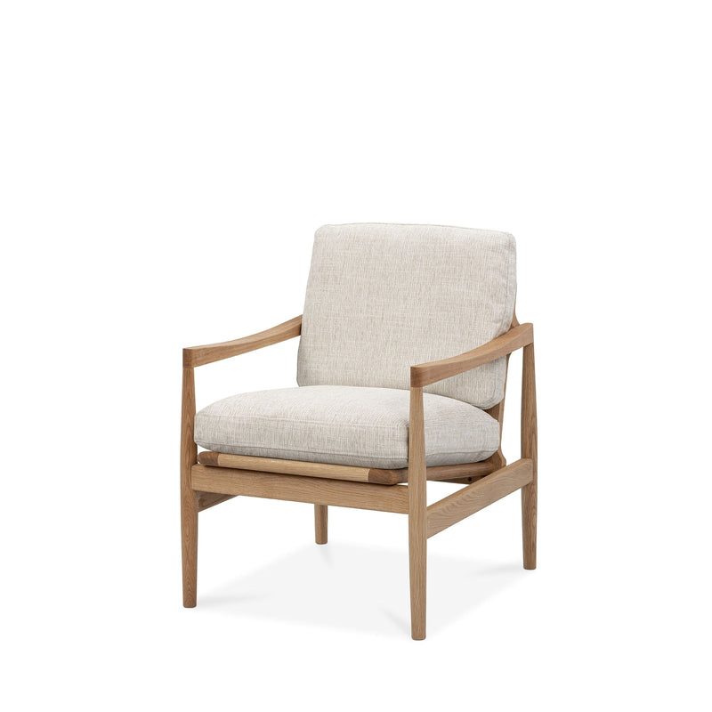 Den Armchair (Oak Frame/Sandstone)