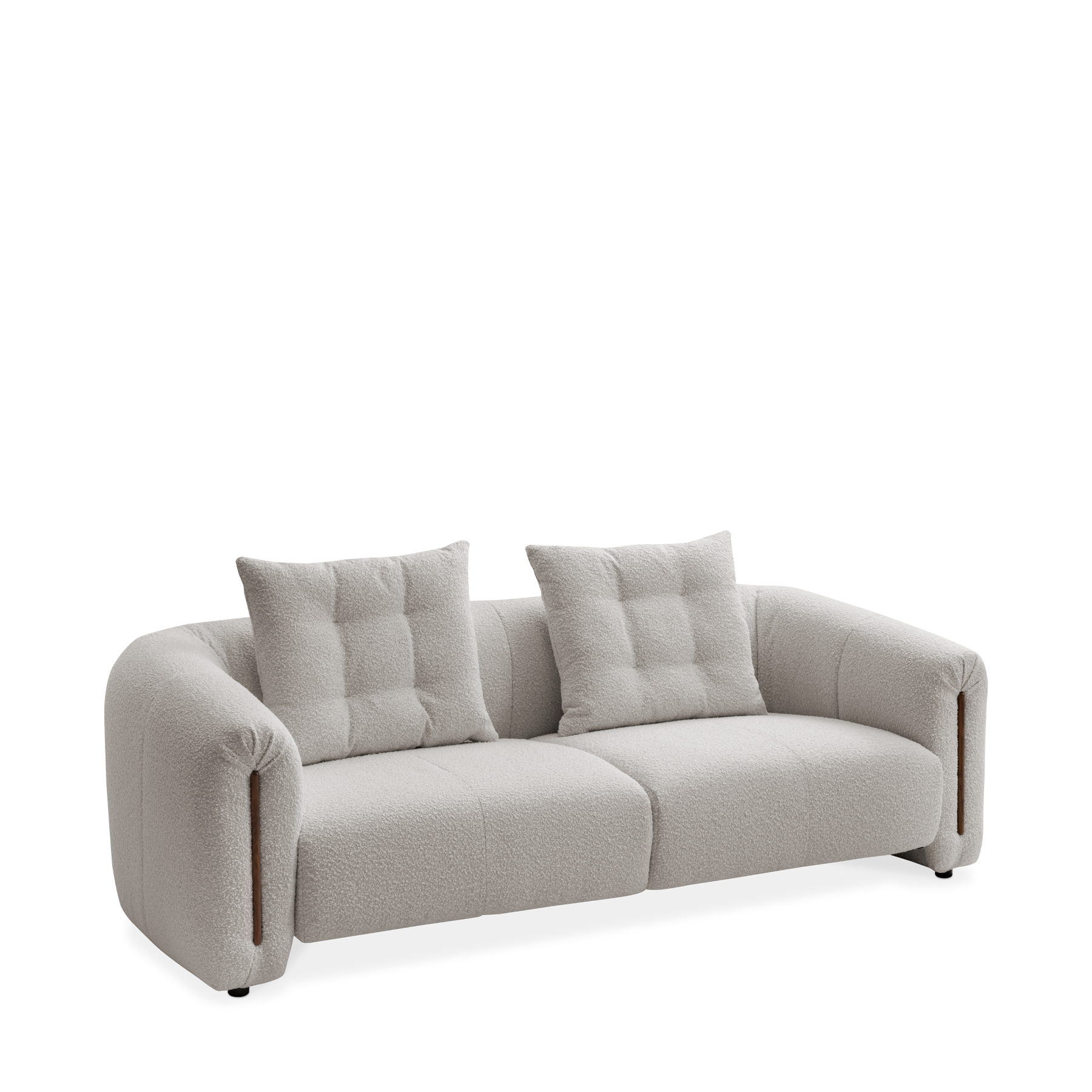 Kurva 3 Seat Sofa Alabaster