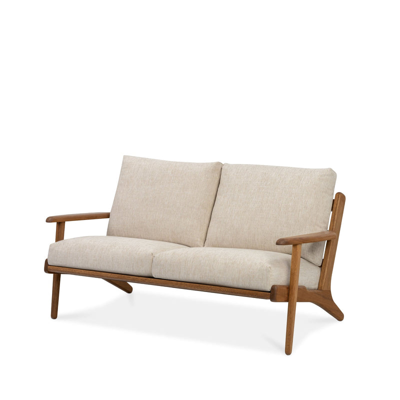 Map 2 Seat Sofa (Walnut Frame/Sandstone)