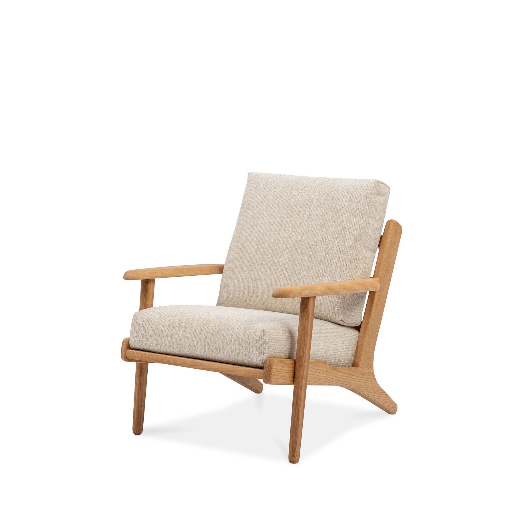 Map Armchair - Oak Frame & Fabric Cushions