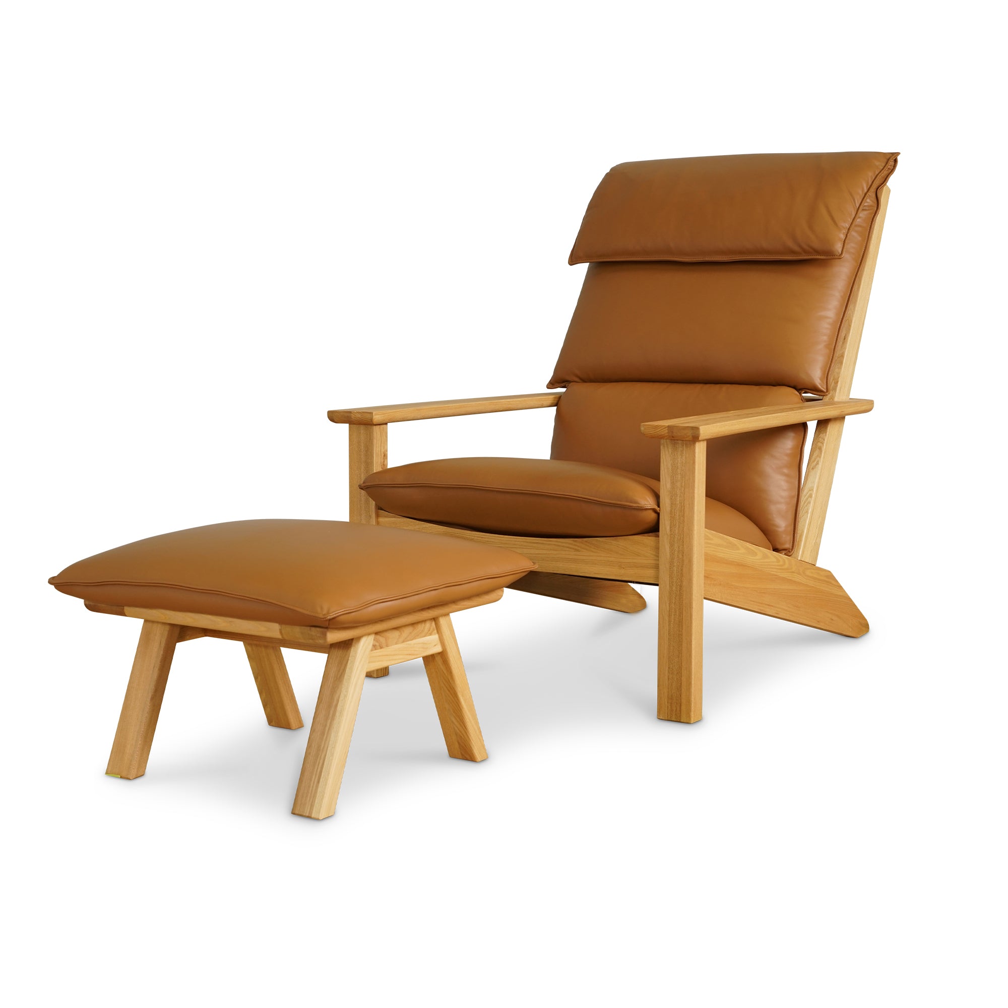 Nord Tan Leather Ottoman