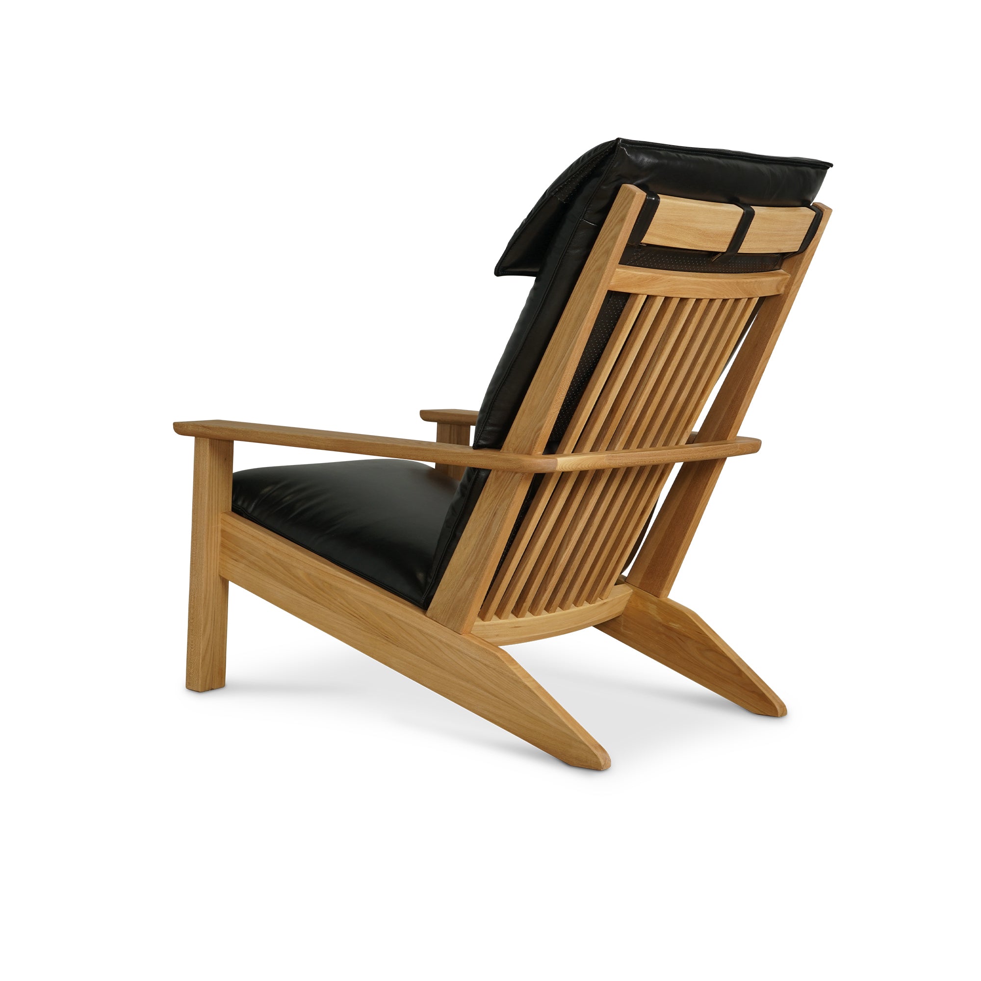 Nord Black Leather Lounge Chair