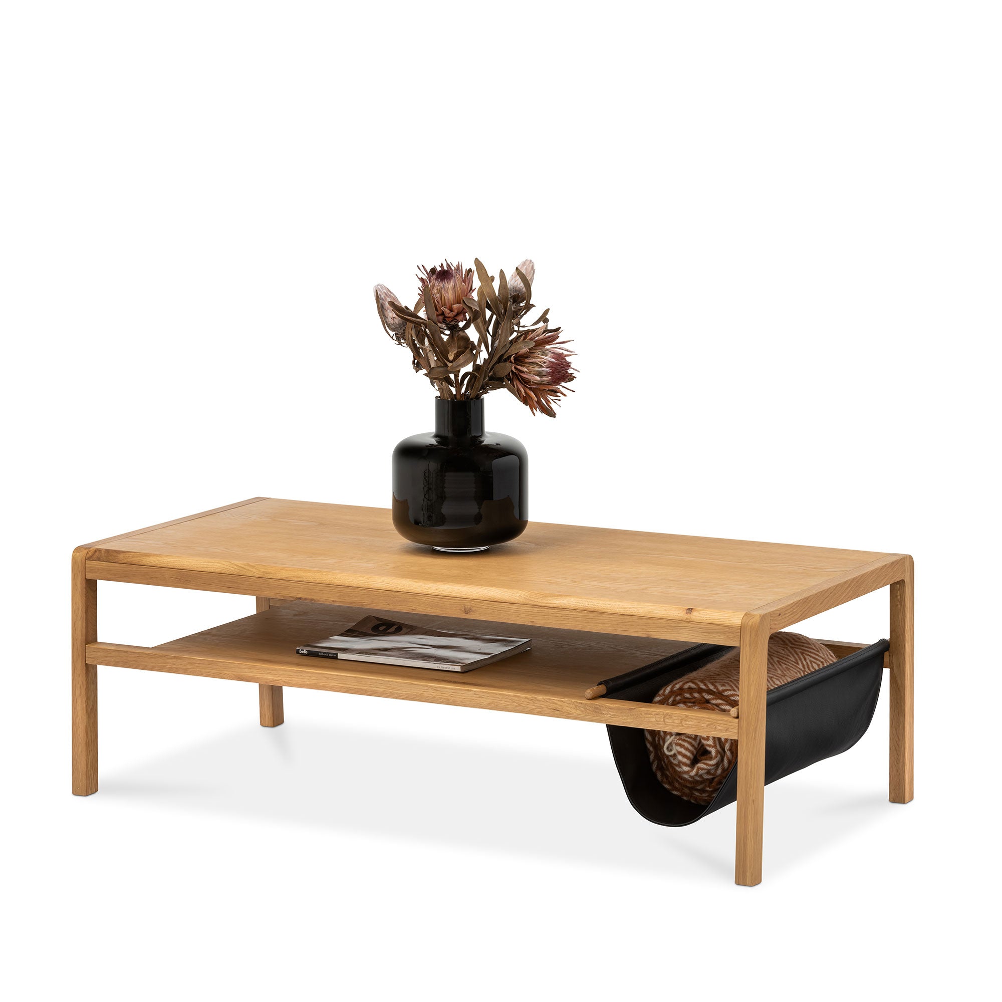 Arna Oak Coffee Table with Pocket - FLOOR STOCK ONLY