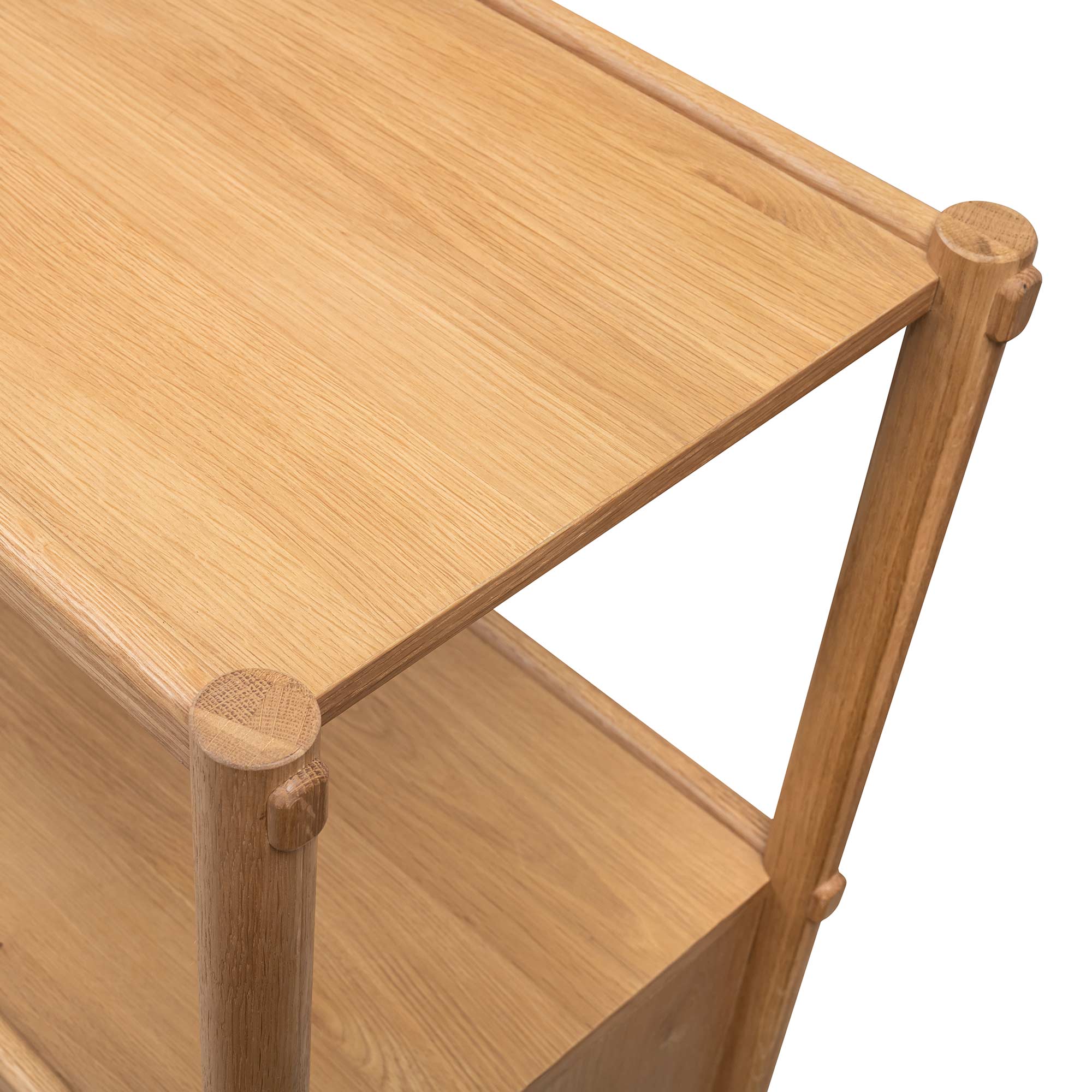 Arna Low Oak Bookcase